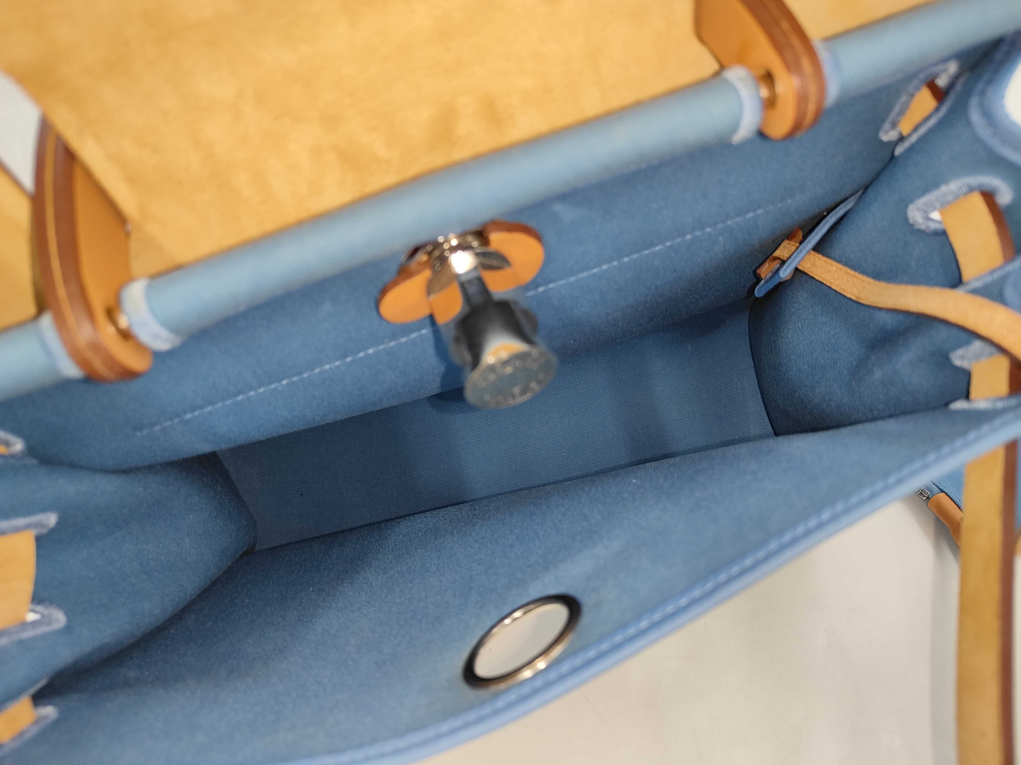 Herbag Zip PM Blue Handbag ( N stamp) — view 10