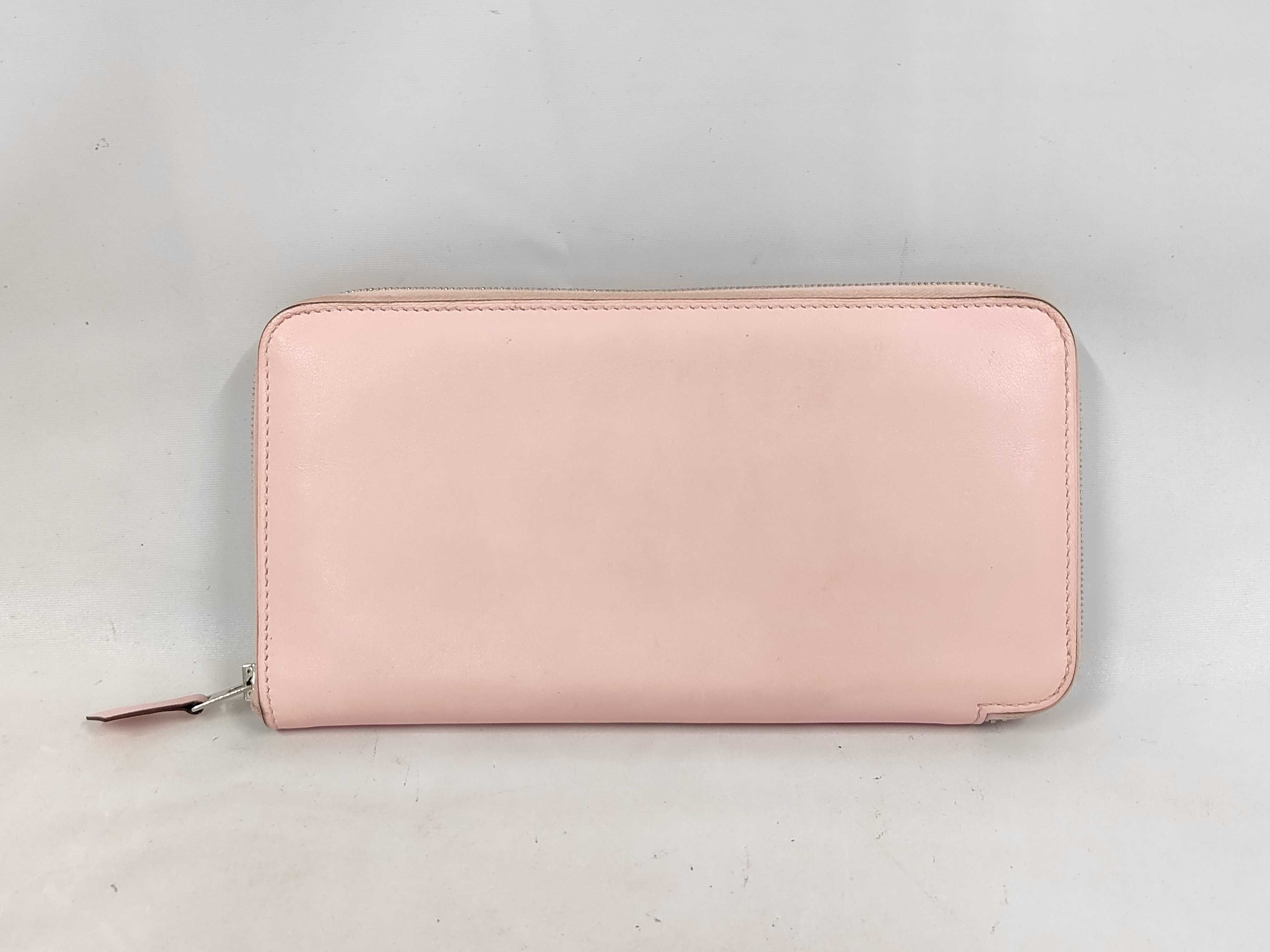 Azap Long Wallet, Veau Sikkim Leather, Pink, T Stamp