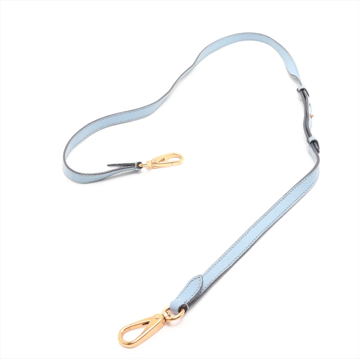 Madras Leather Shoulder Bag, Blue — view 5