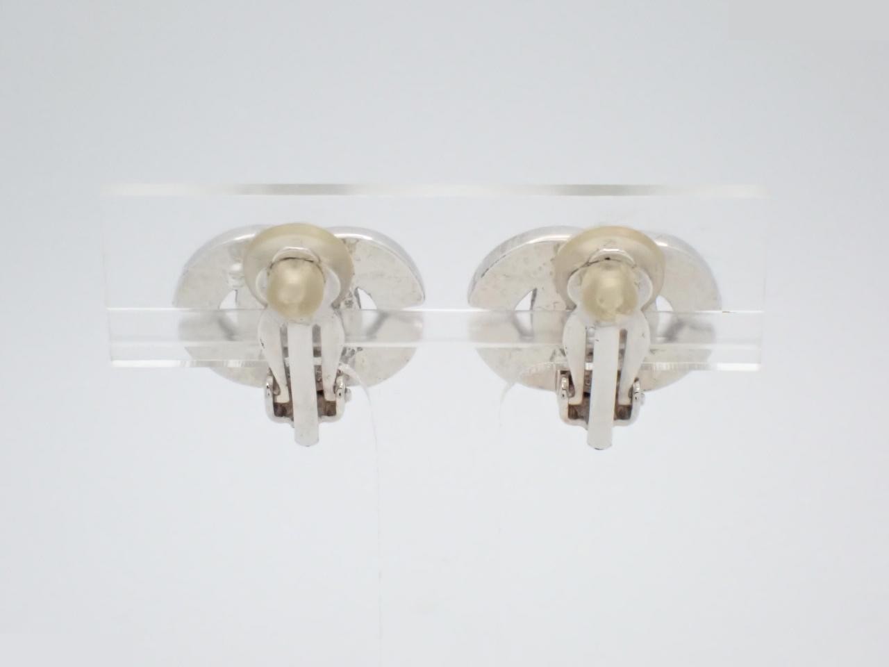Coco Mark Silver Earrings — view 2