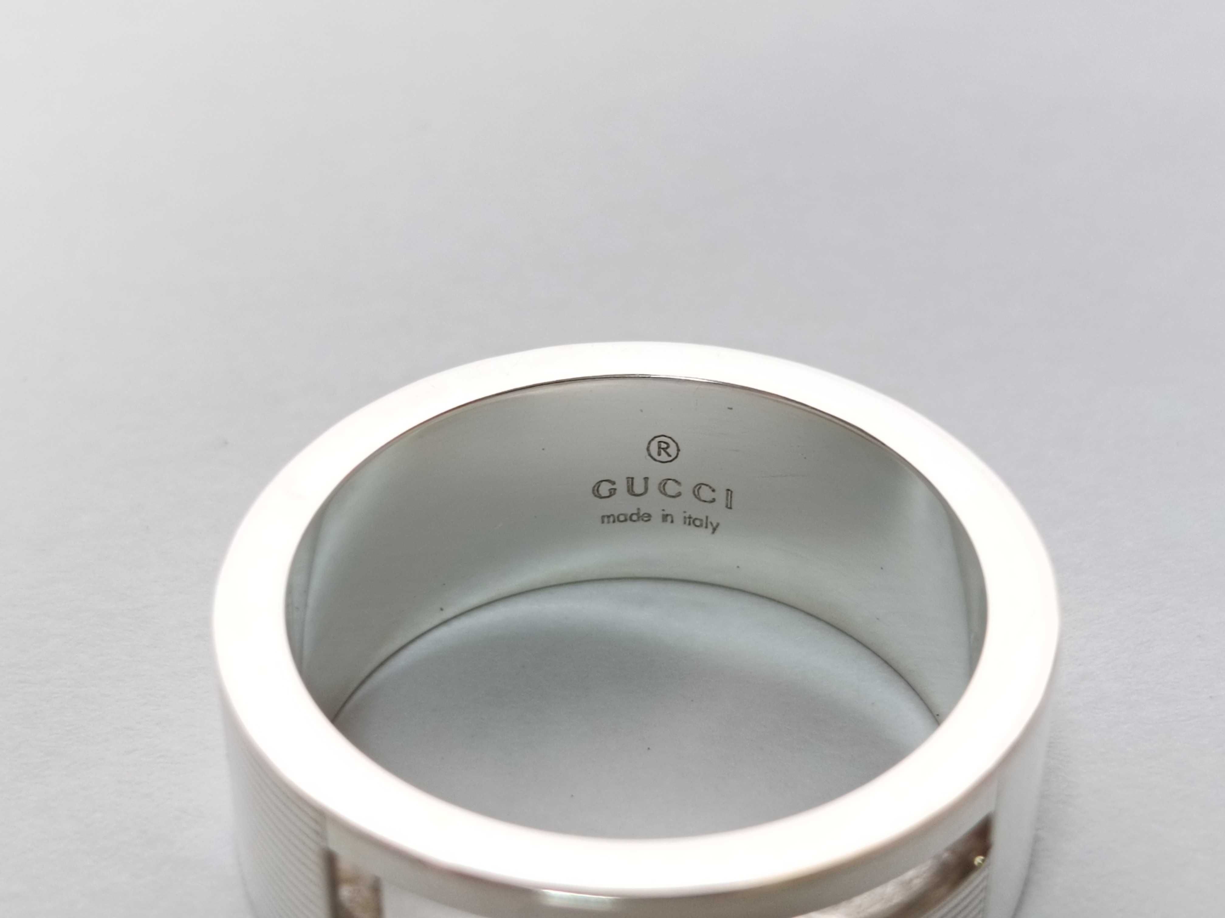 ring, branded G cutout G, 925 sterling silver, size 16, 7.8g, with box. — view 4