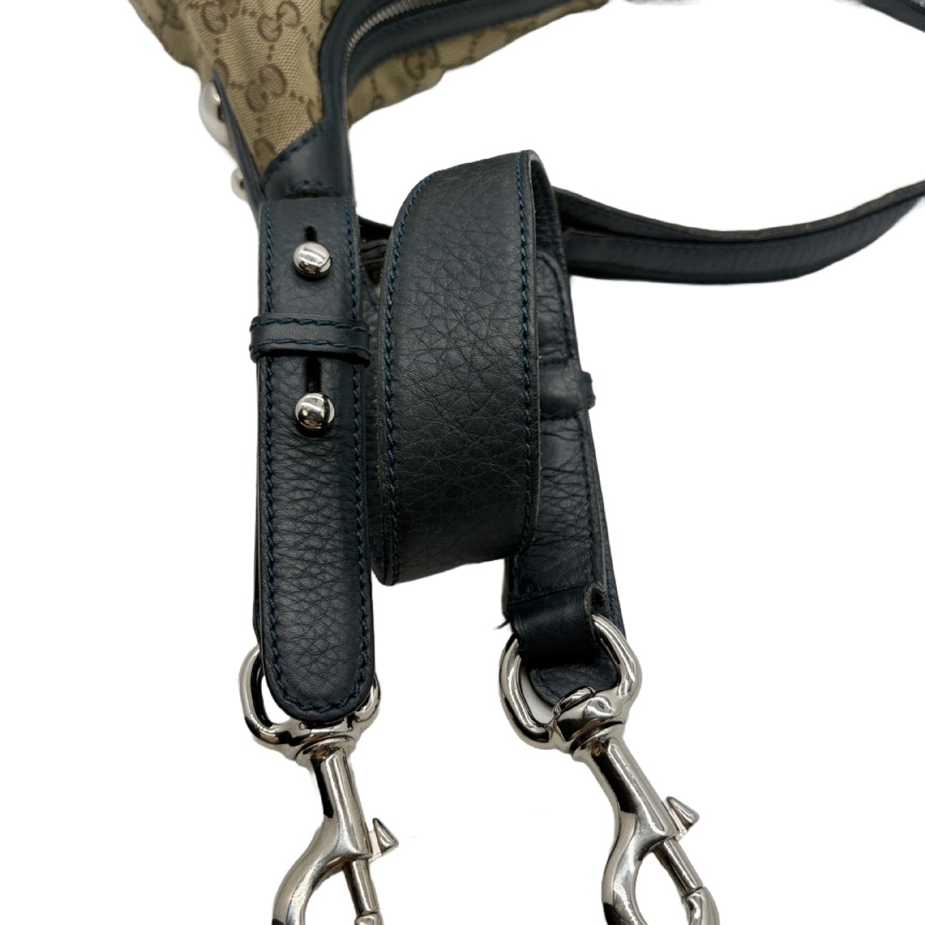 Canvas Horsebit Shoulder Bag — view 11