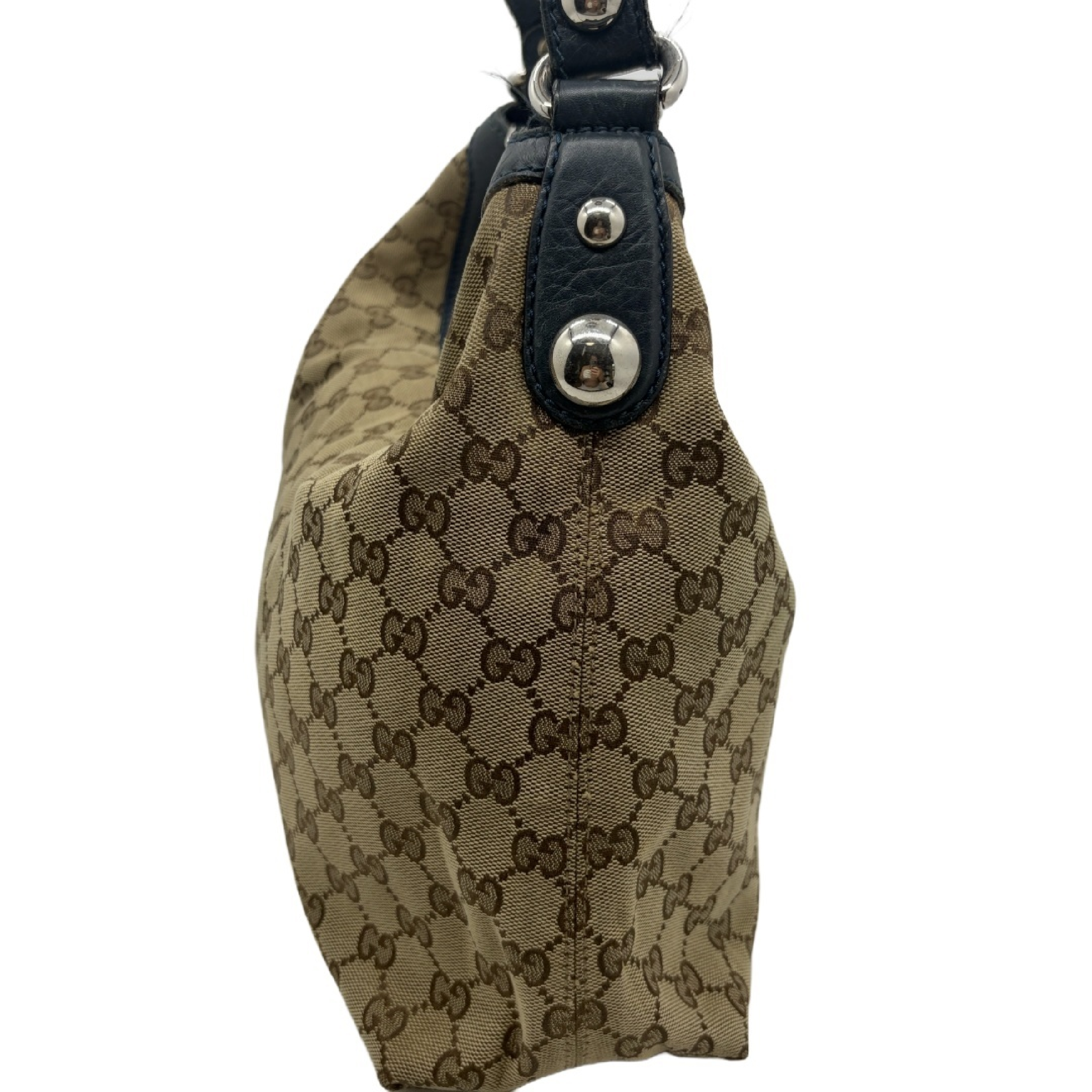 Canvas Horsebit Shoulder Bag — view 3