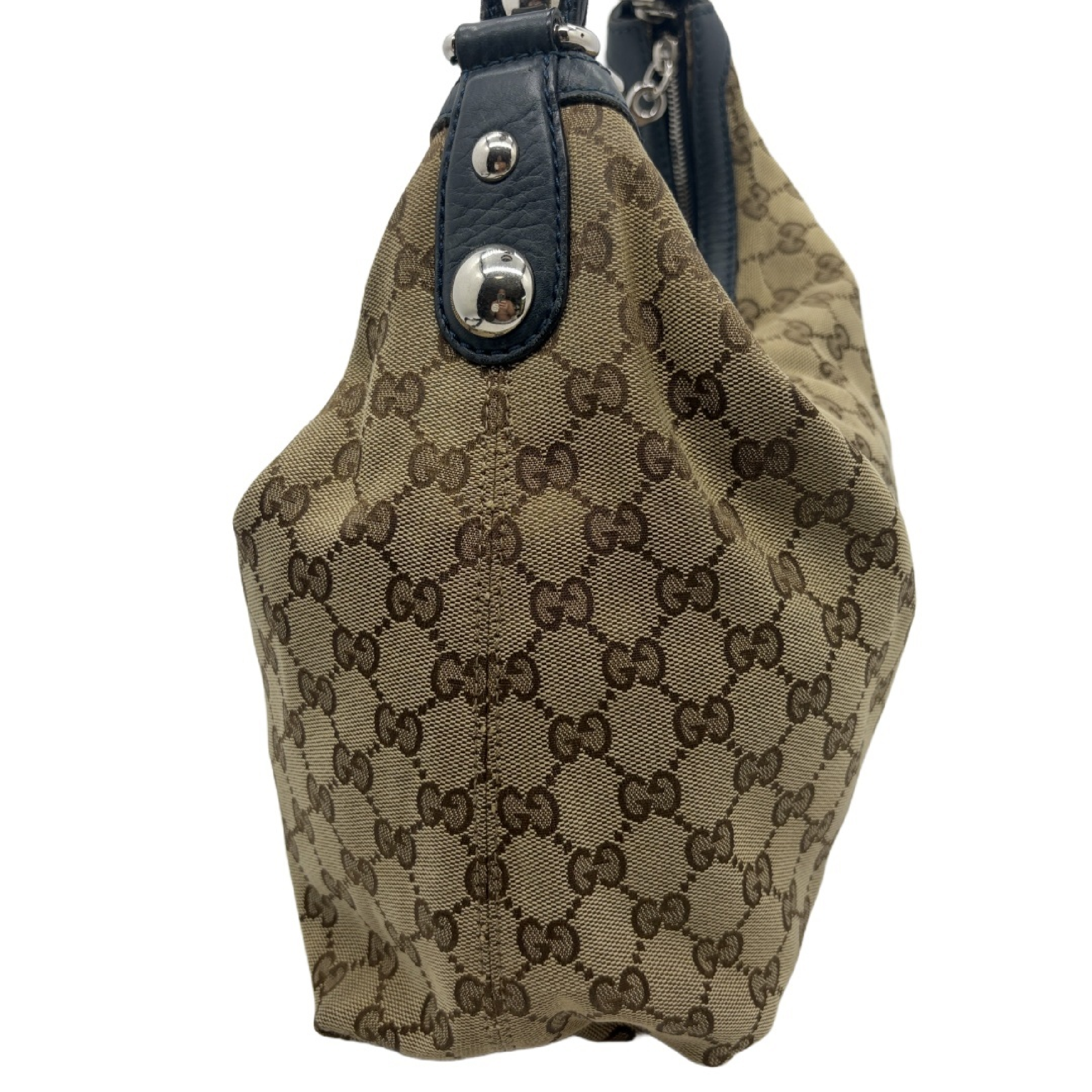Canvas Horsebit Shoulder Bag — view 4