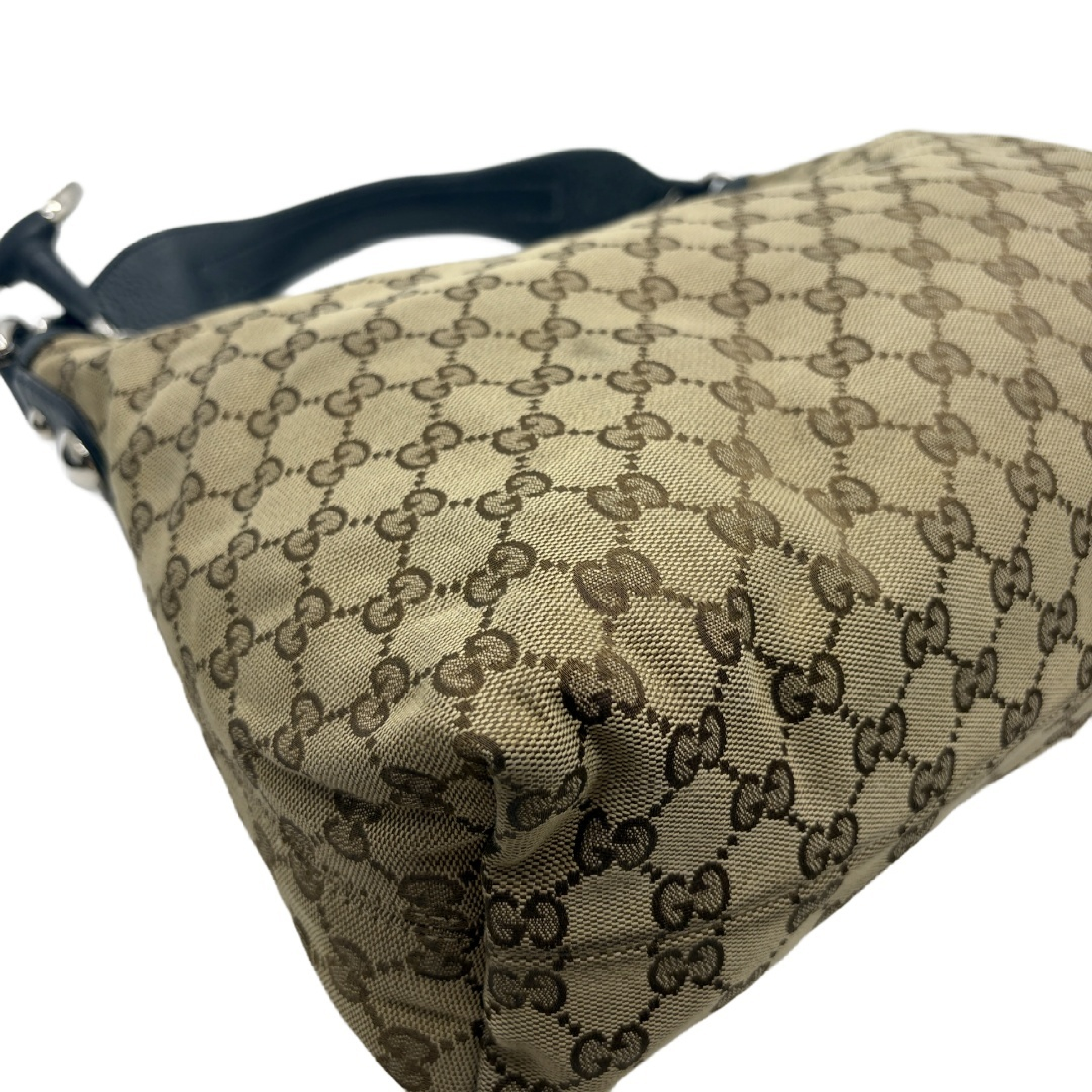 Canvas Horsebit Shoulder Bag — view 8