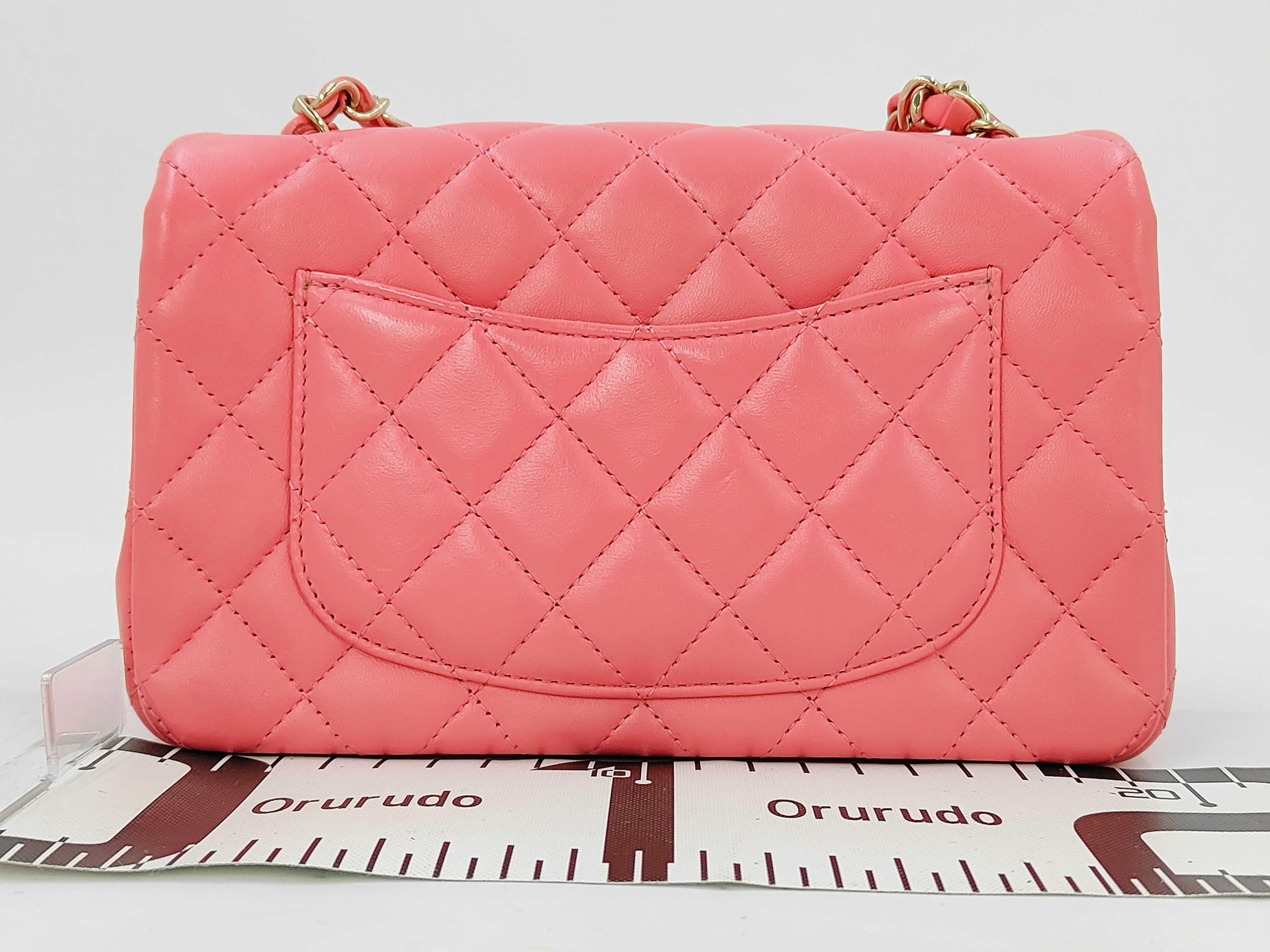 Lambskin Mini Matelassé Pink Shoulder Bag — view 2