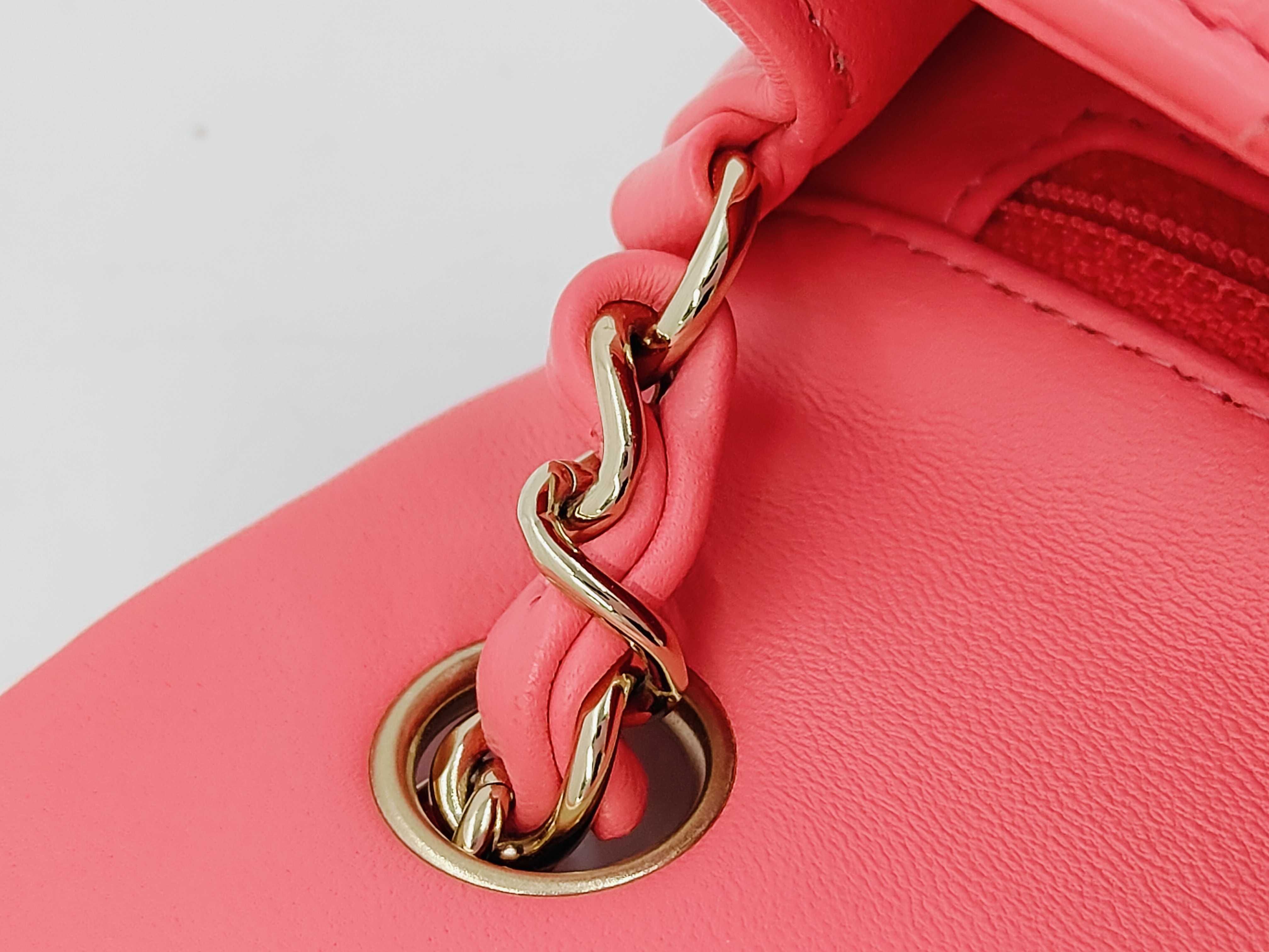 Lambskin Mini Matelassé Pink Shoulder Bag — view 5