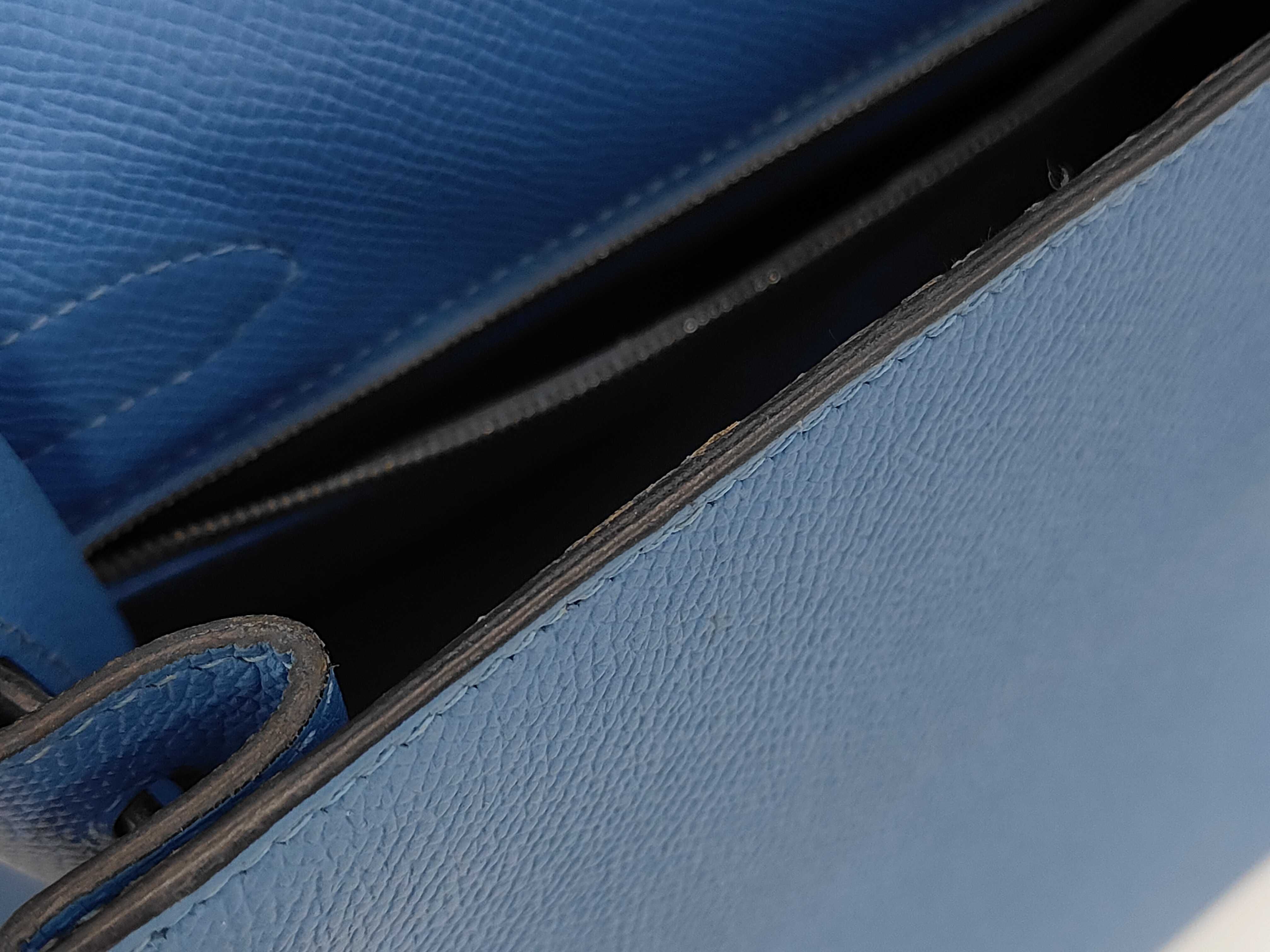 Kelly 32 Blue Paradise Gold Hardware T Stamp Handbag — view 14
