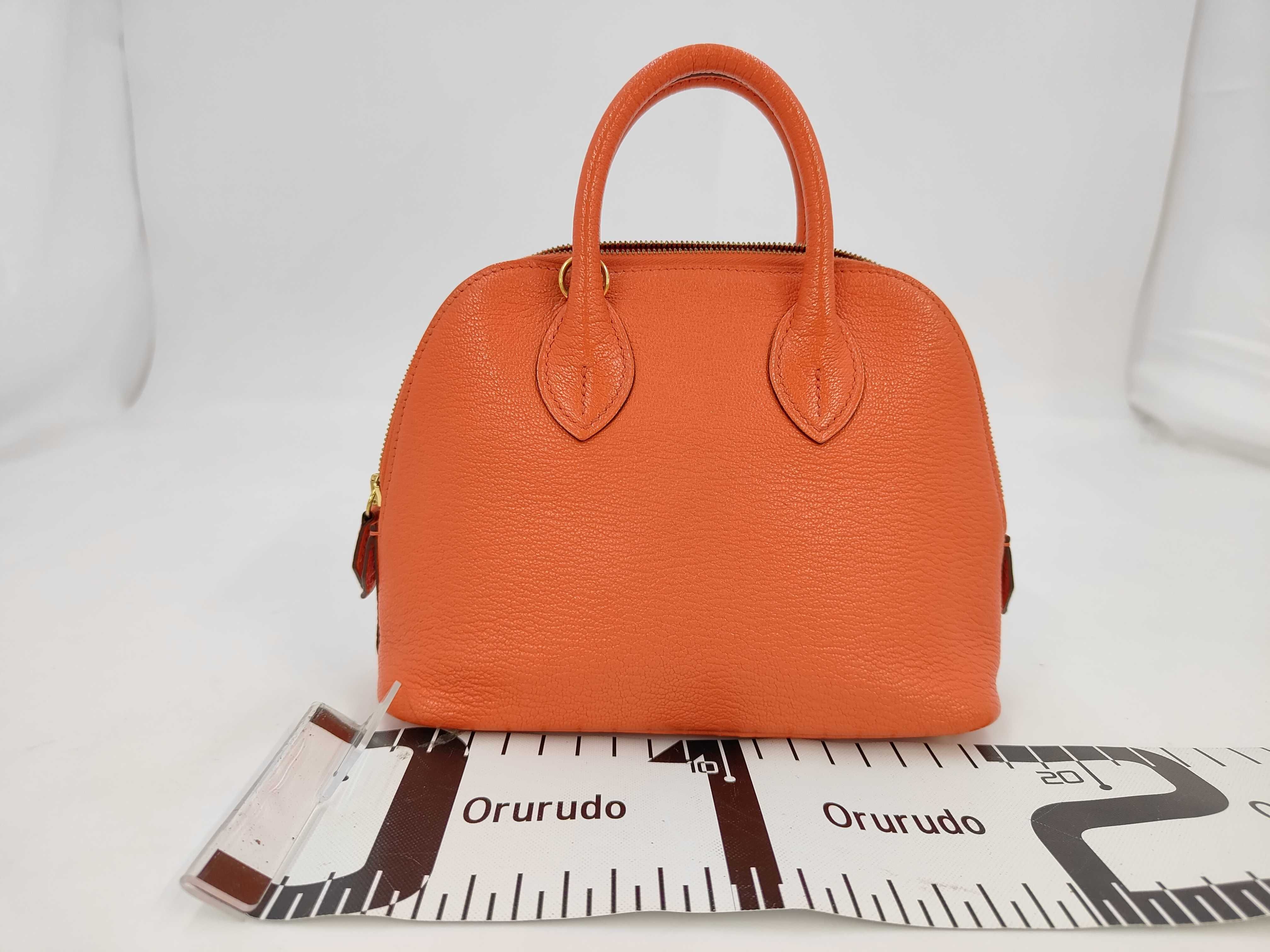 Bolide 1923 Mini Orange GD Hardware Handbag — view 2