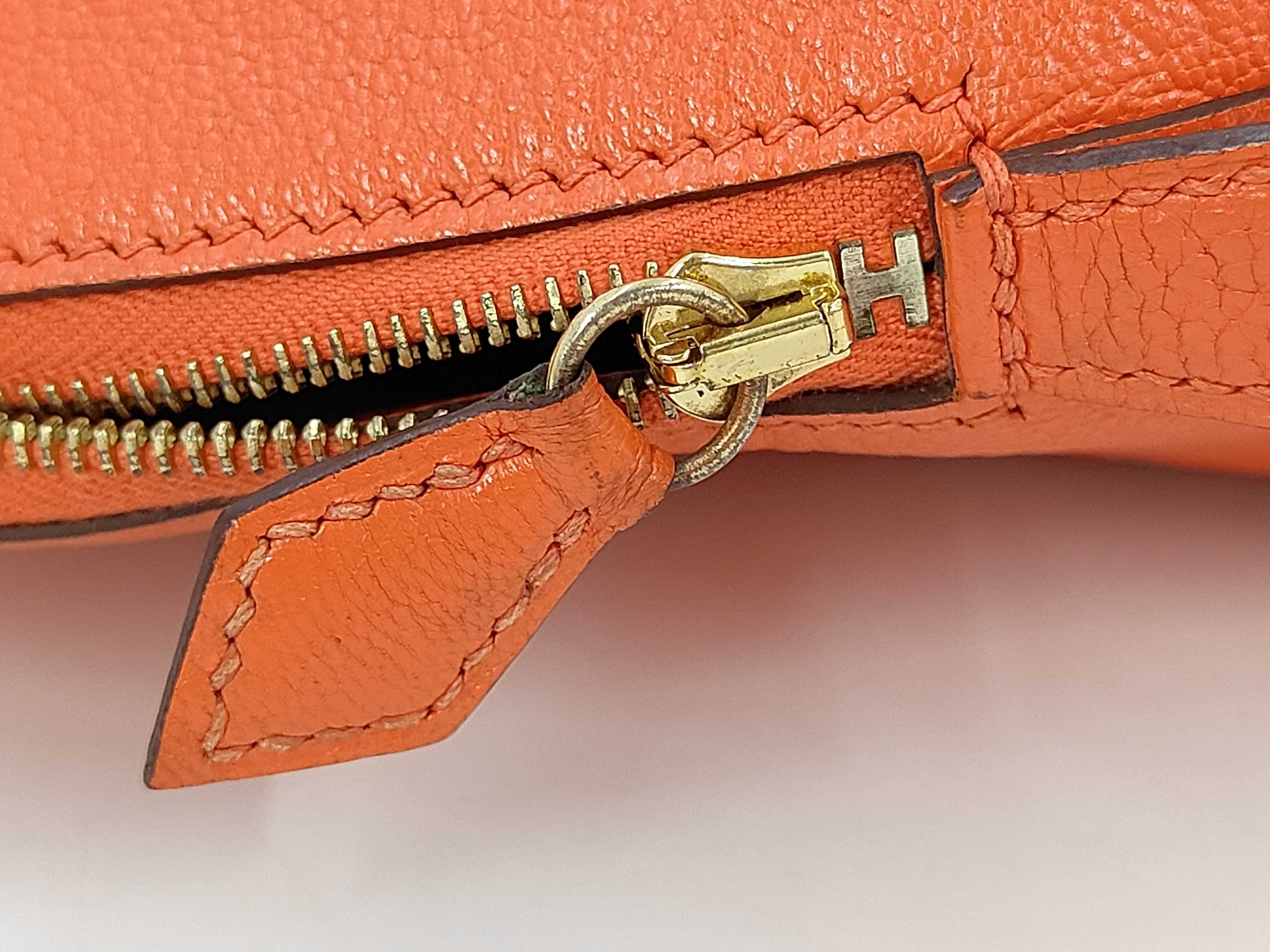 Bolide 1923 Mini Orange GD Hardware Handbag — view 12