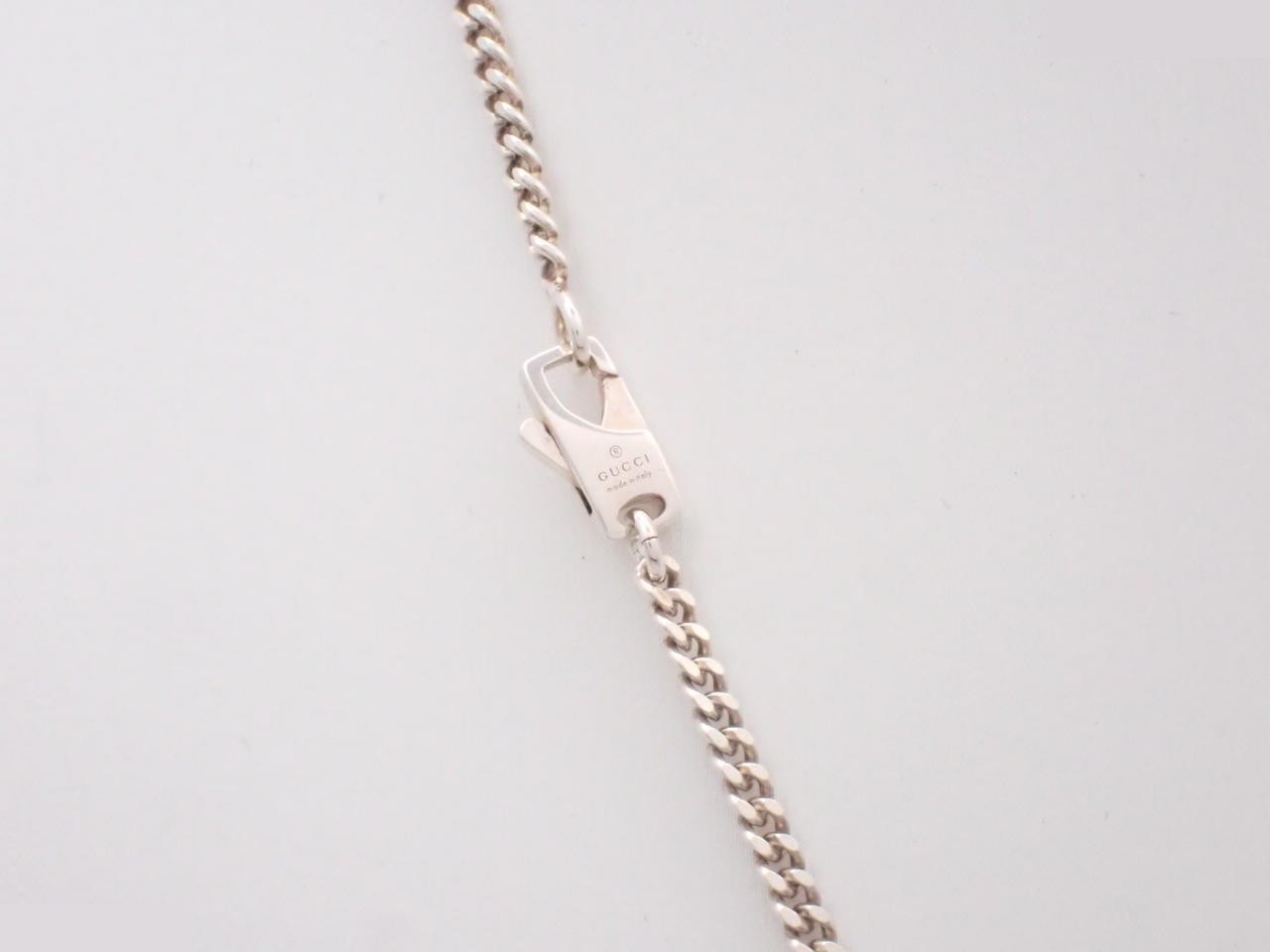 Interlocking design, 925 sterling silver, 17.8g, neck circumference approximately 61cm — view 2