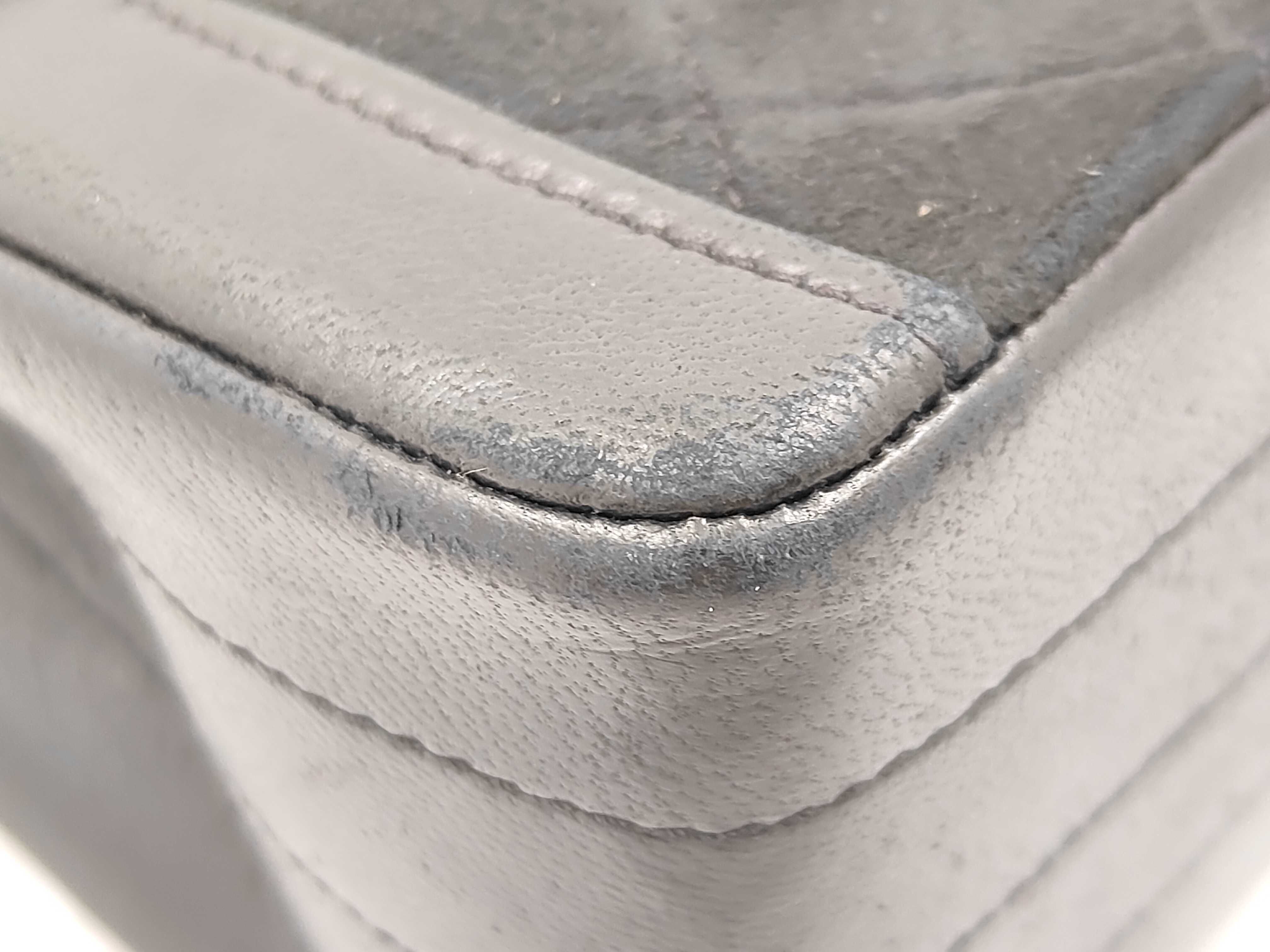 Suede Matelassé Black Shoulder Bag — view 5