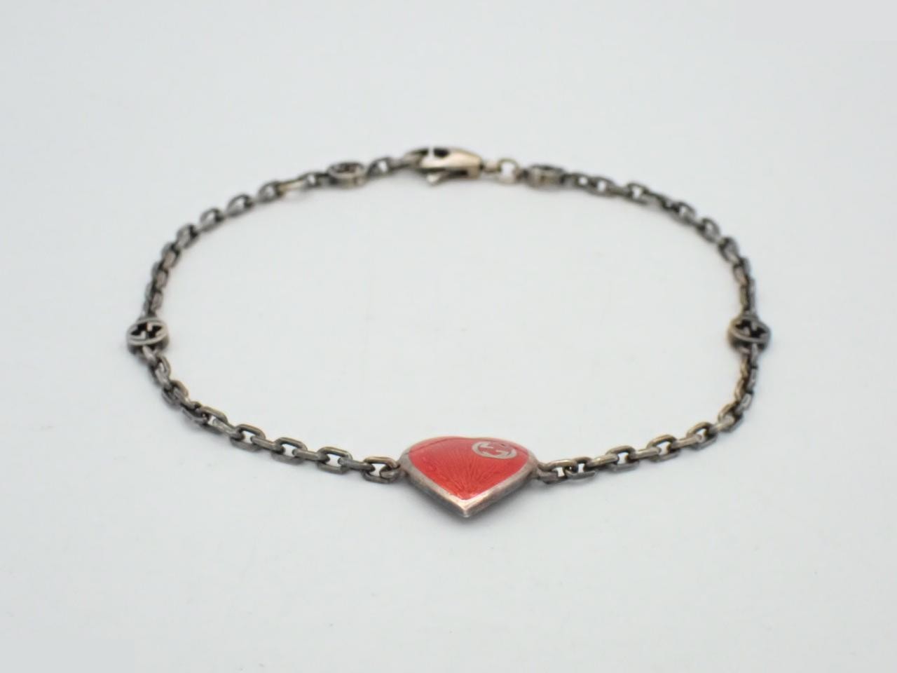Interlocking heart bracelet, 925 sterling silver, 4.2g, wrist circumference approx. 19.5cm
