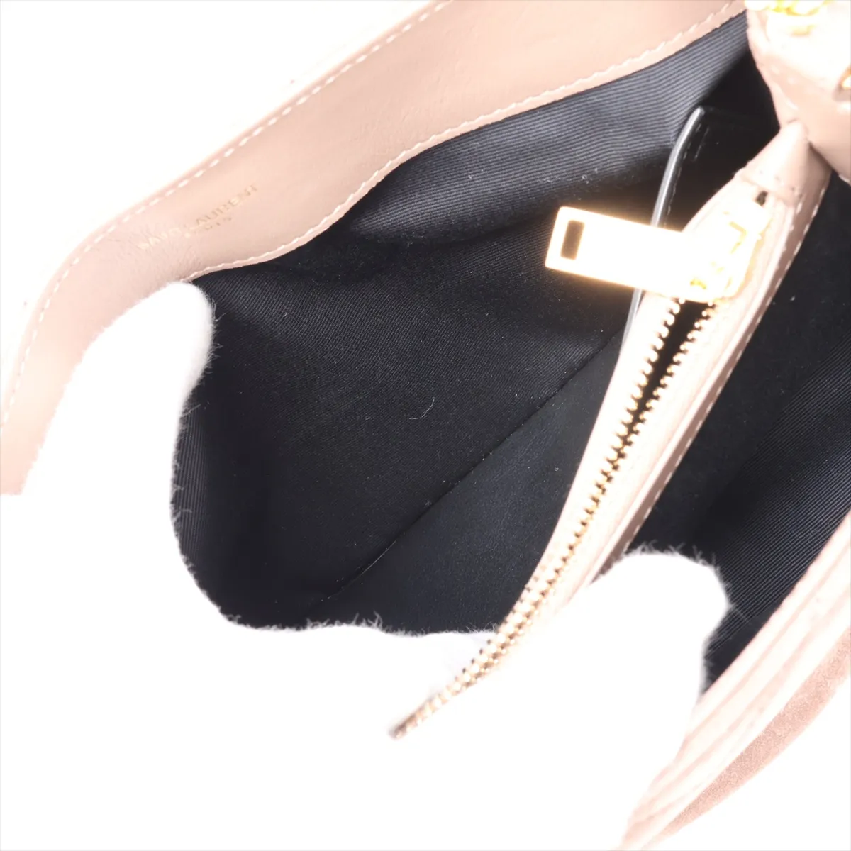 Loulou 494699 Suede Chain Shoulder Bag Brown — view 10