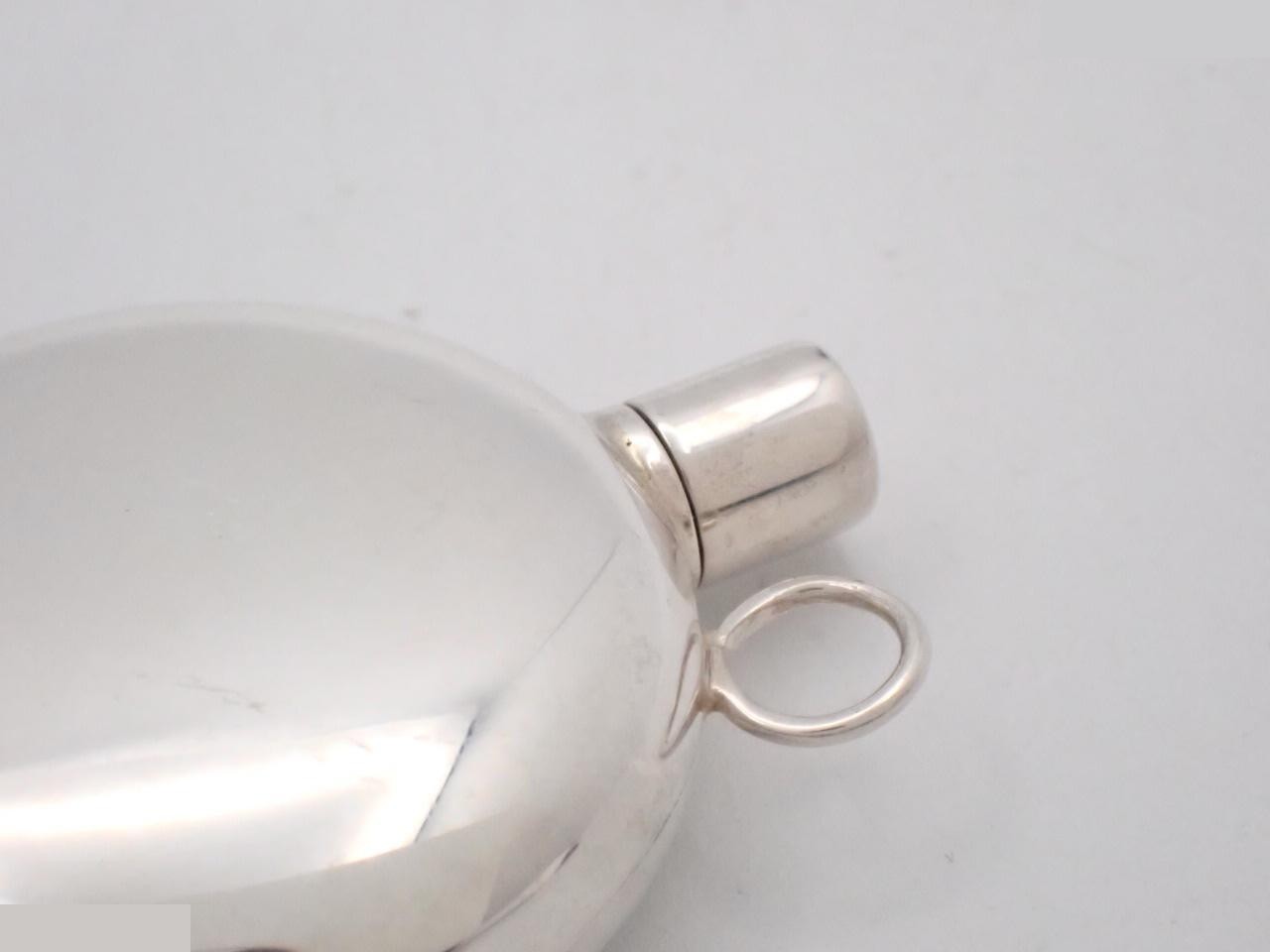 Perfume bottle necklace, 925 sterling silver, leather, 19.4g — view 2