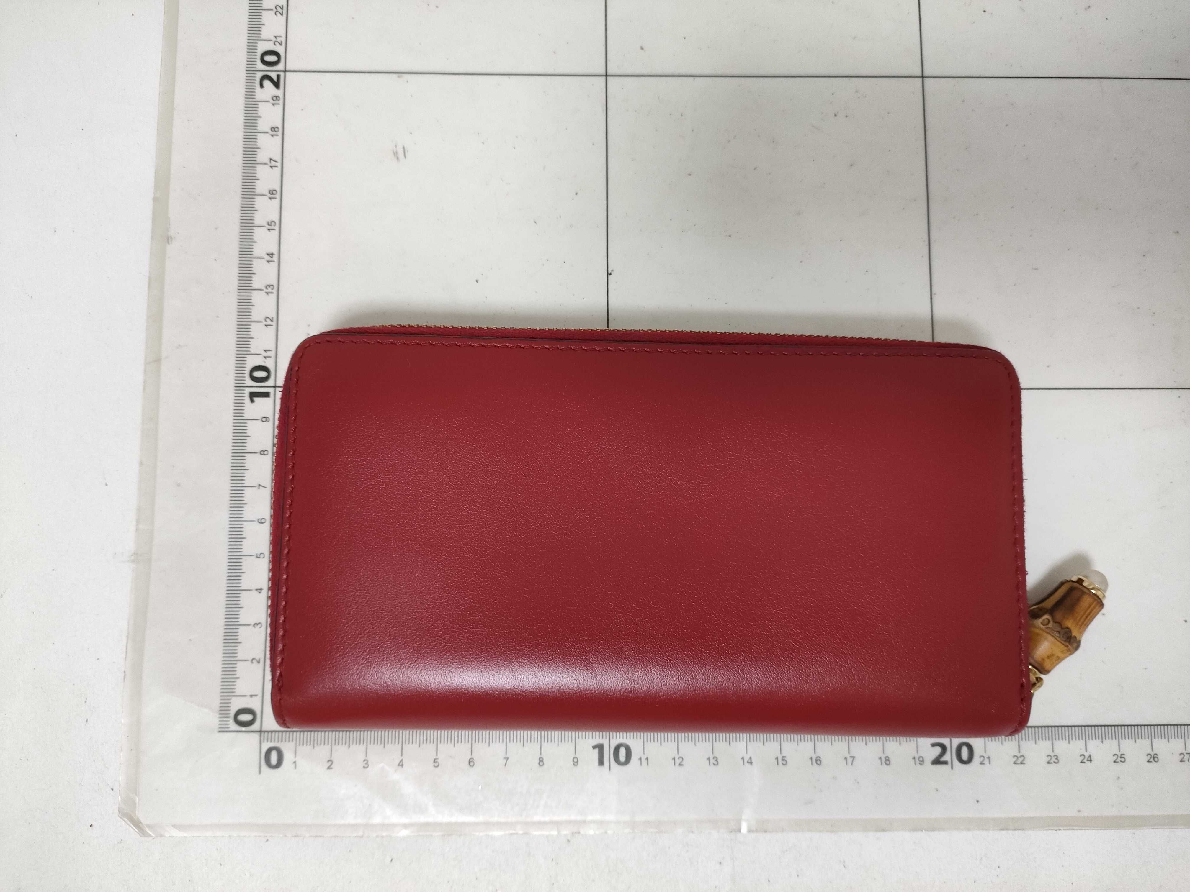 Bamboo Zip-Around Continental Wallet Red — view 2