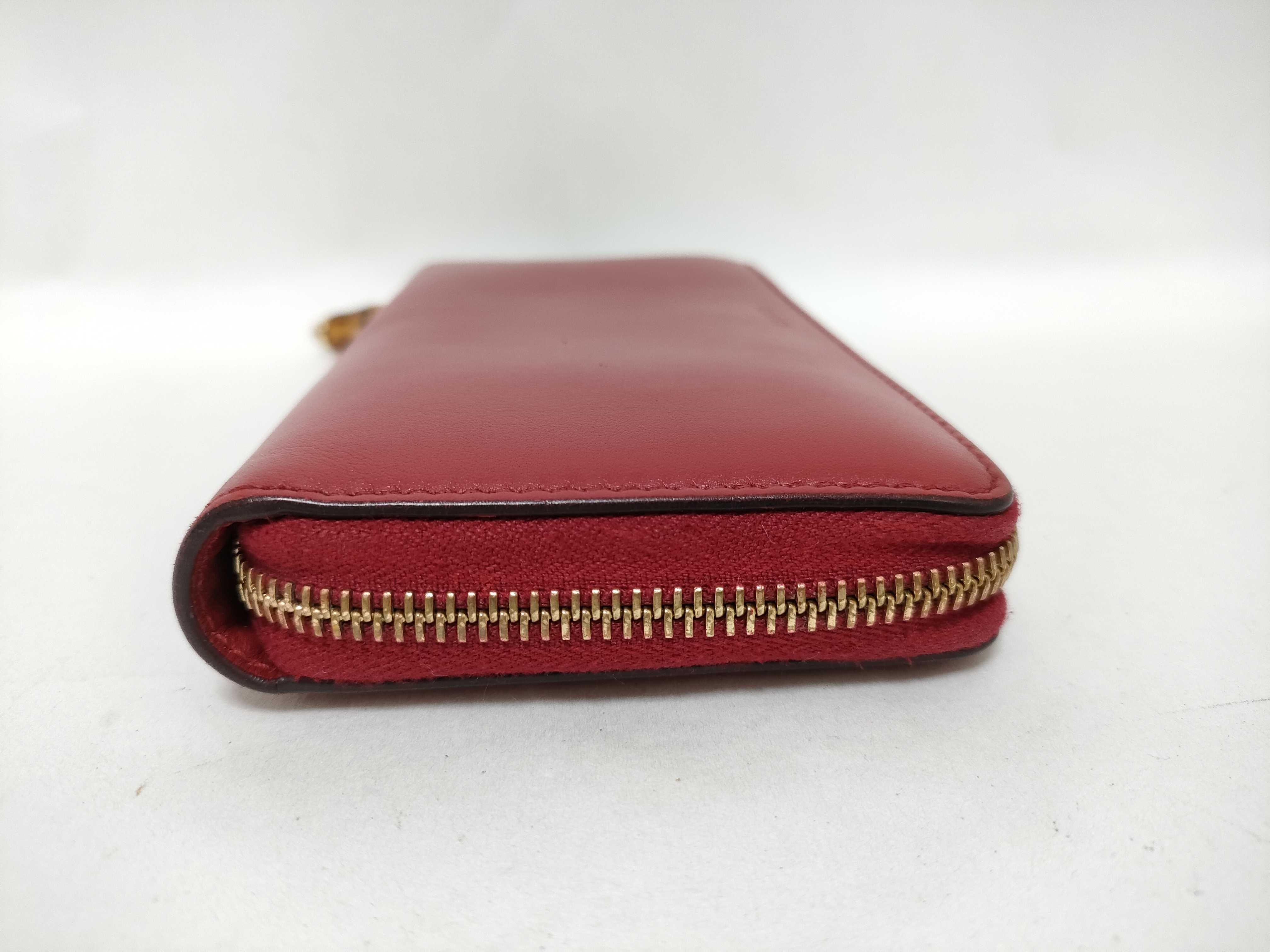 Bamboo Zip-Around Continental Wallet Red — view 3