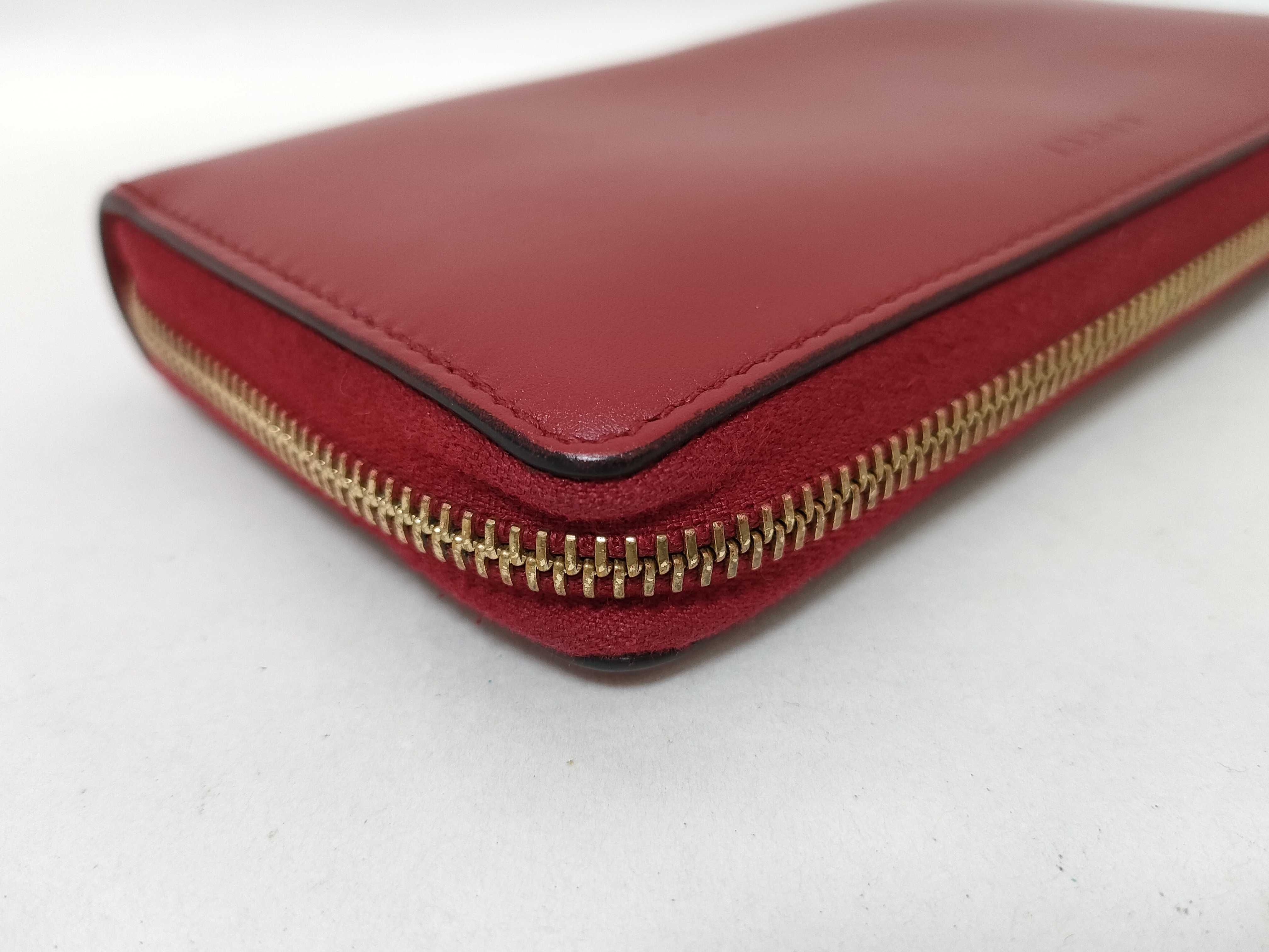Bamboo Zip-Around Continental Wallet Red — view 4