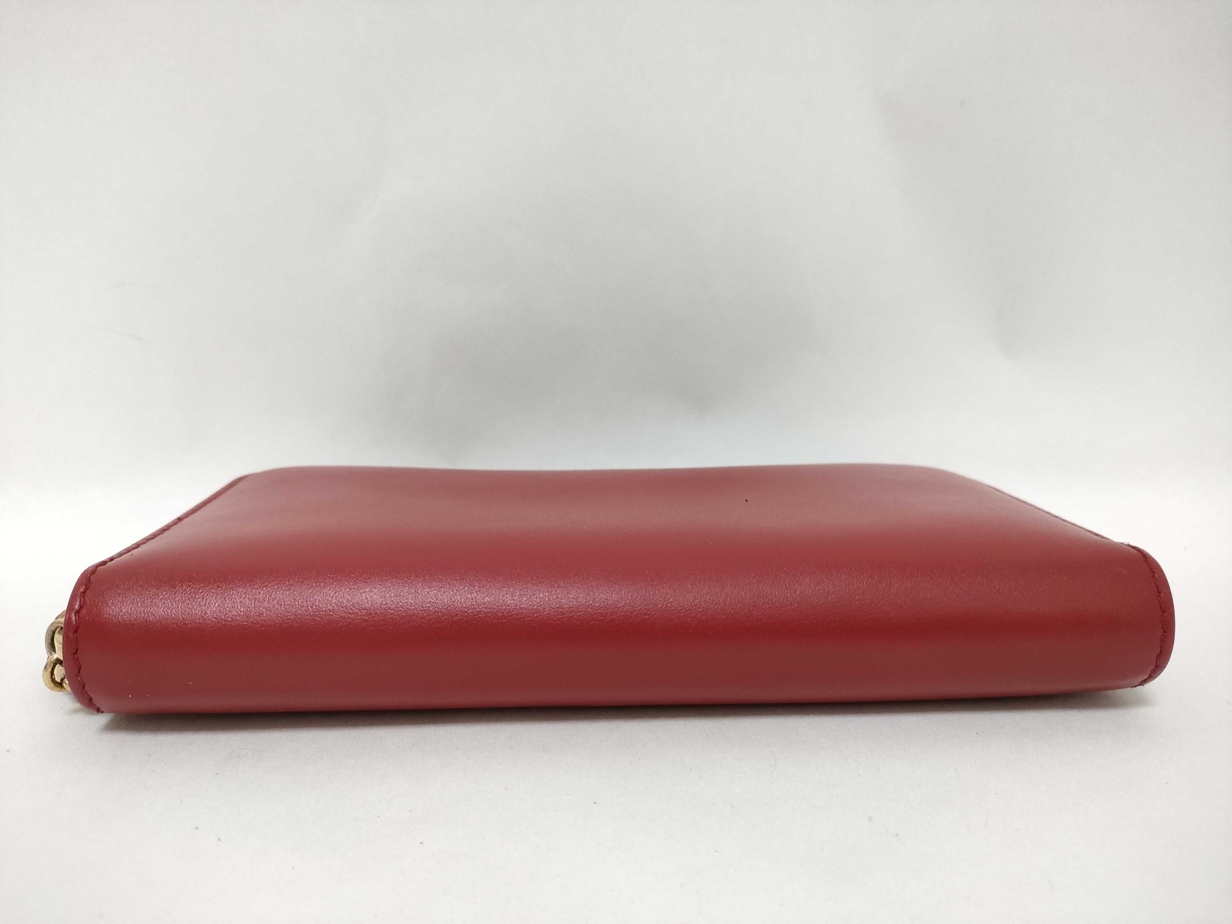 Bamboo Zip-Around Continental Wallet Red — view 6