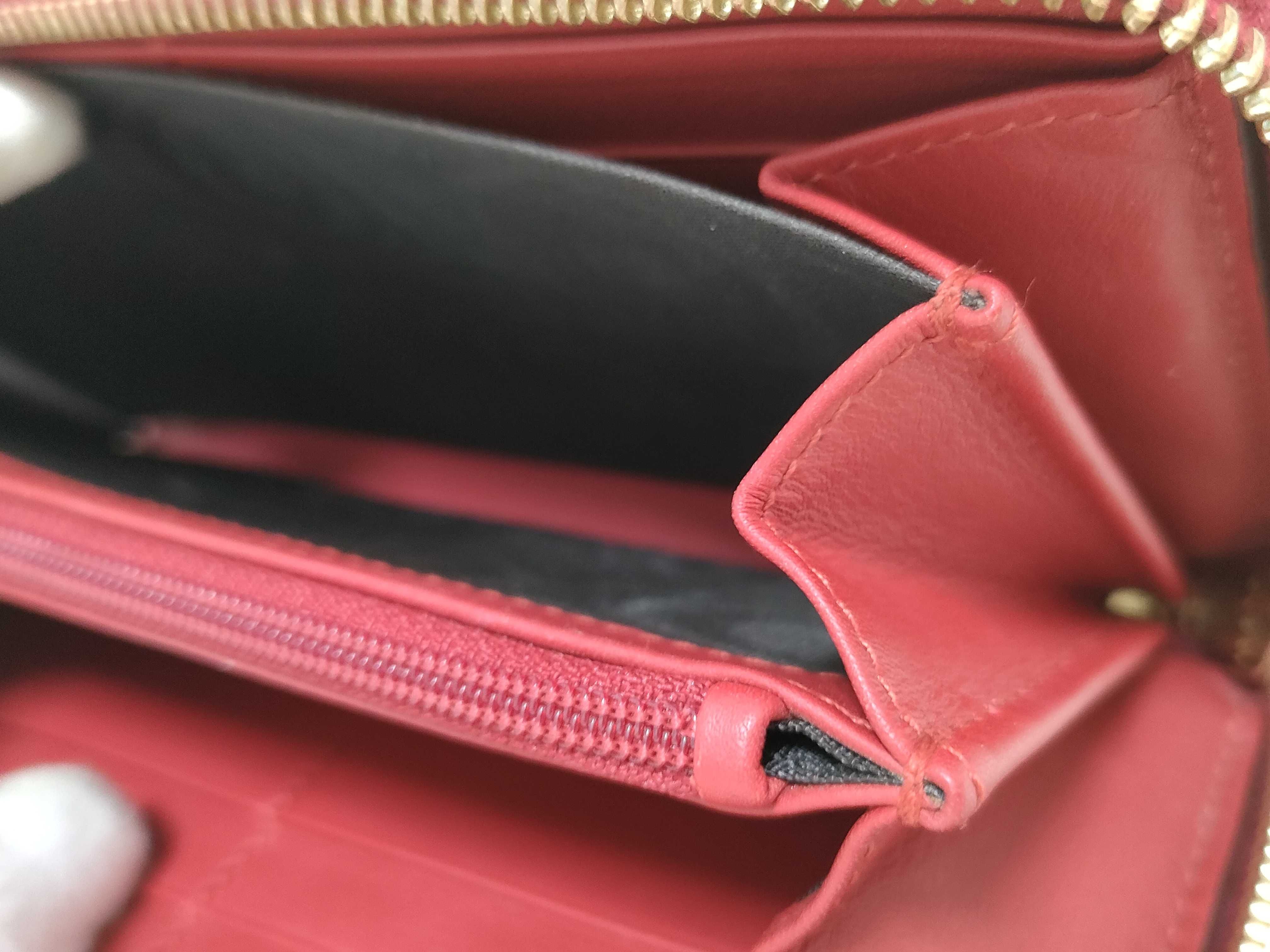 Bamboo Zip-Around Continental Wallet Red — view 8