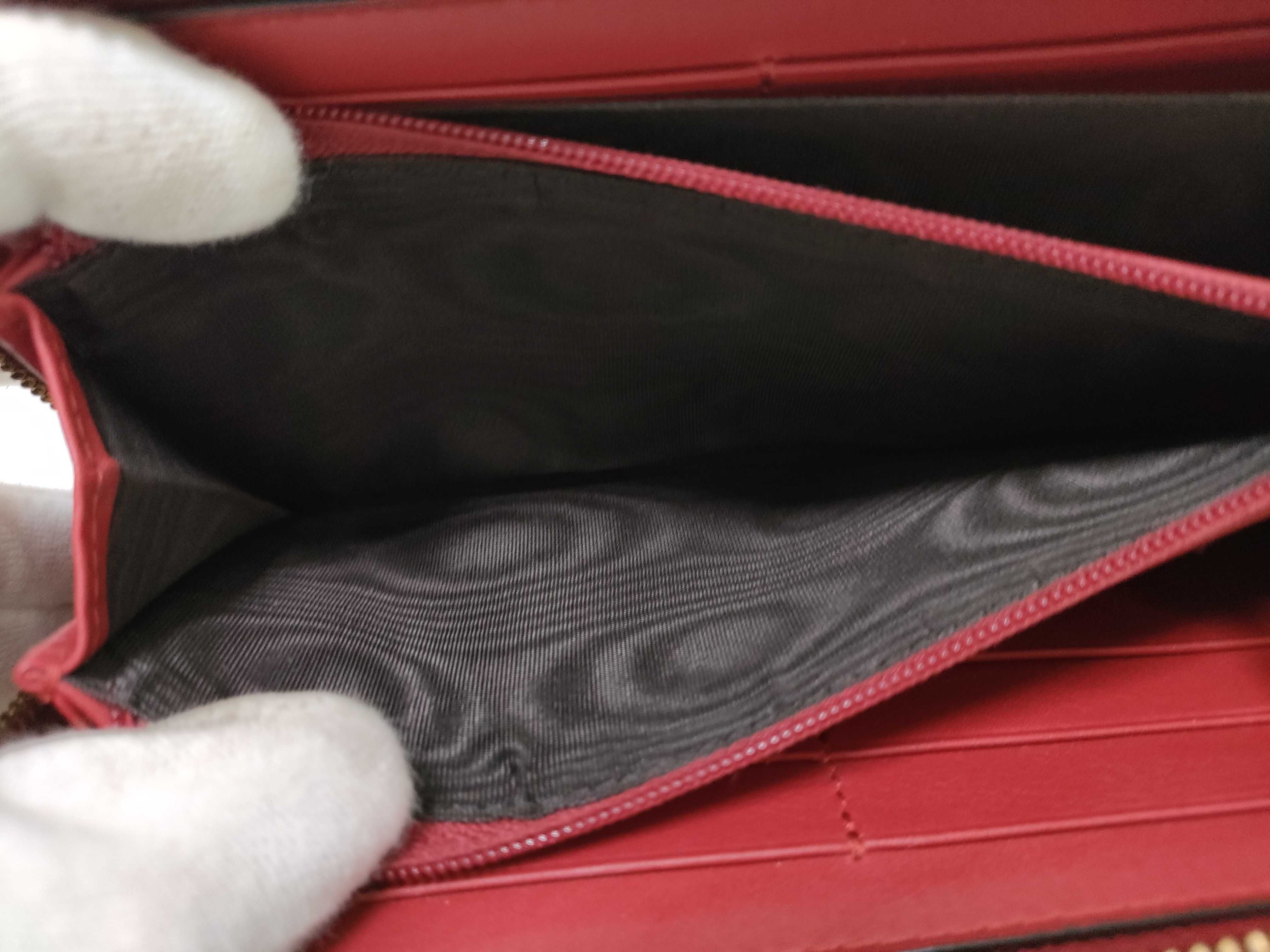 Bamboo Zip-Around Continental Wallet Red — view 10