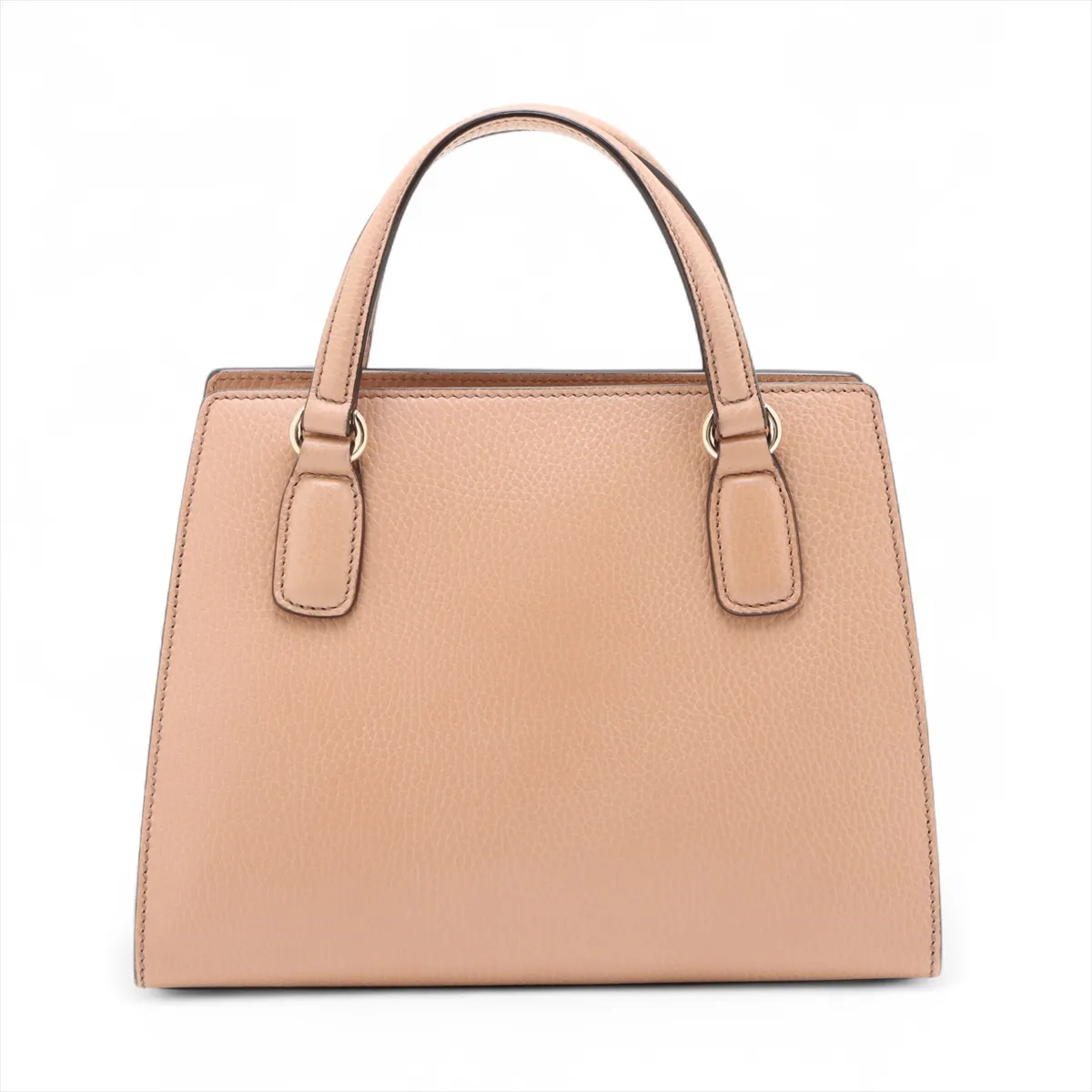 Soho Leather 2-Way Handbag, Beige, 607722 (Outlet) — view 2