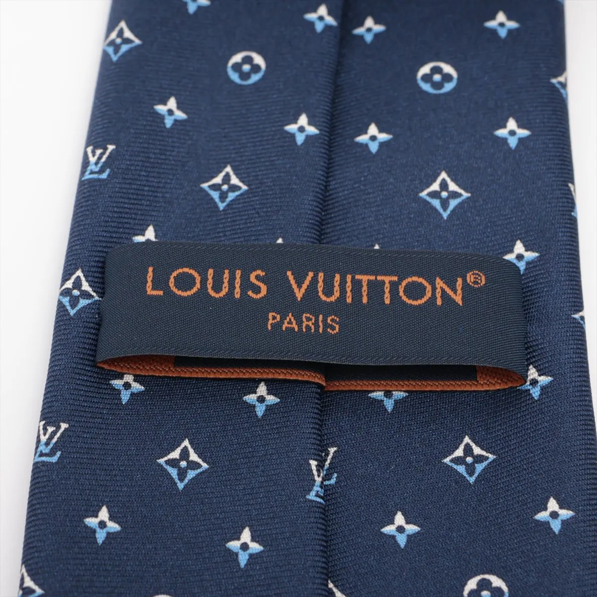 MR0226 Tie Silk Marine Thread Fuzzed Tangled M79429 Tie LV Dual 8CM — view 3