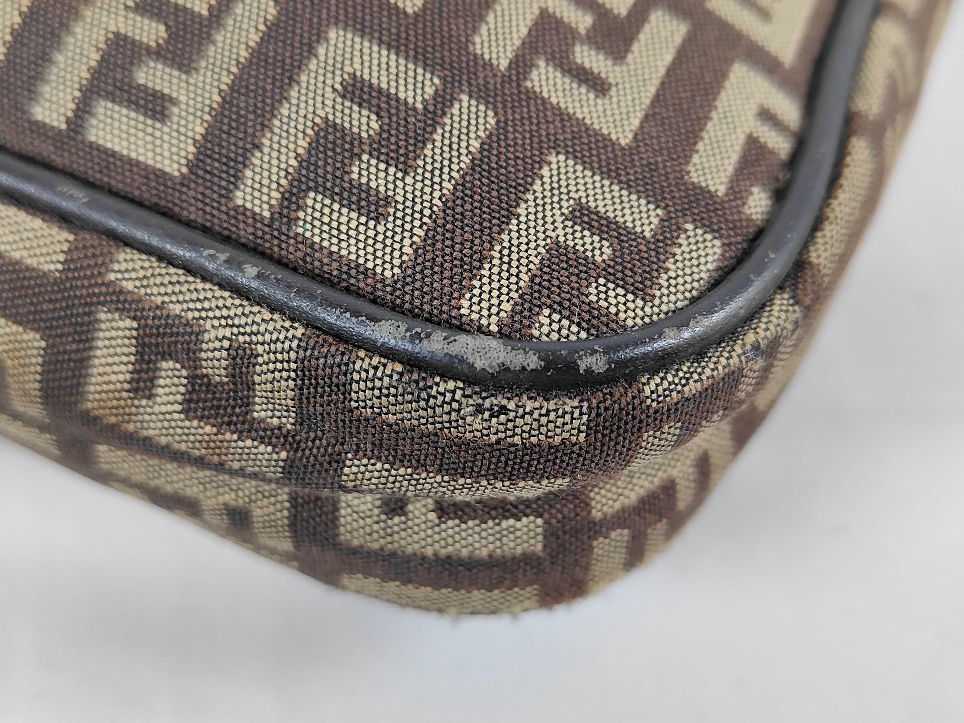 Zucca pattern Fendi Zucchino canvas shoulder bag — view 6