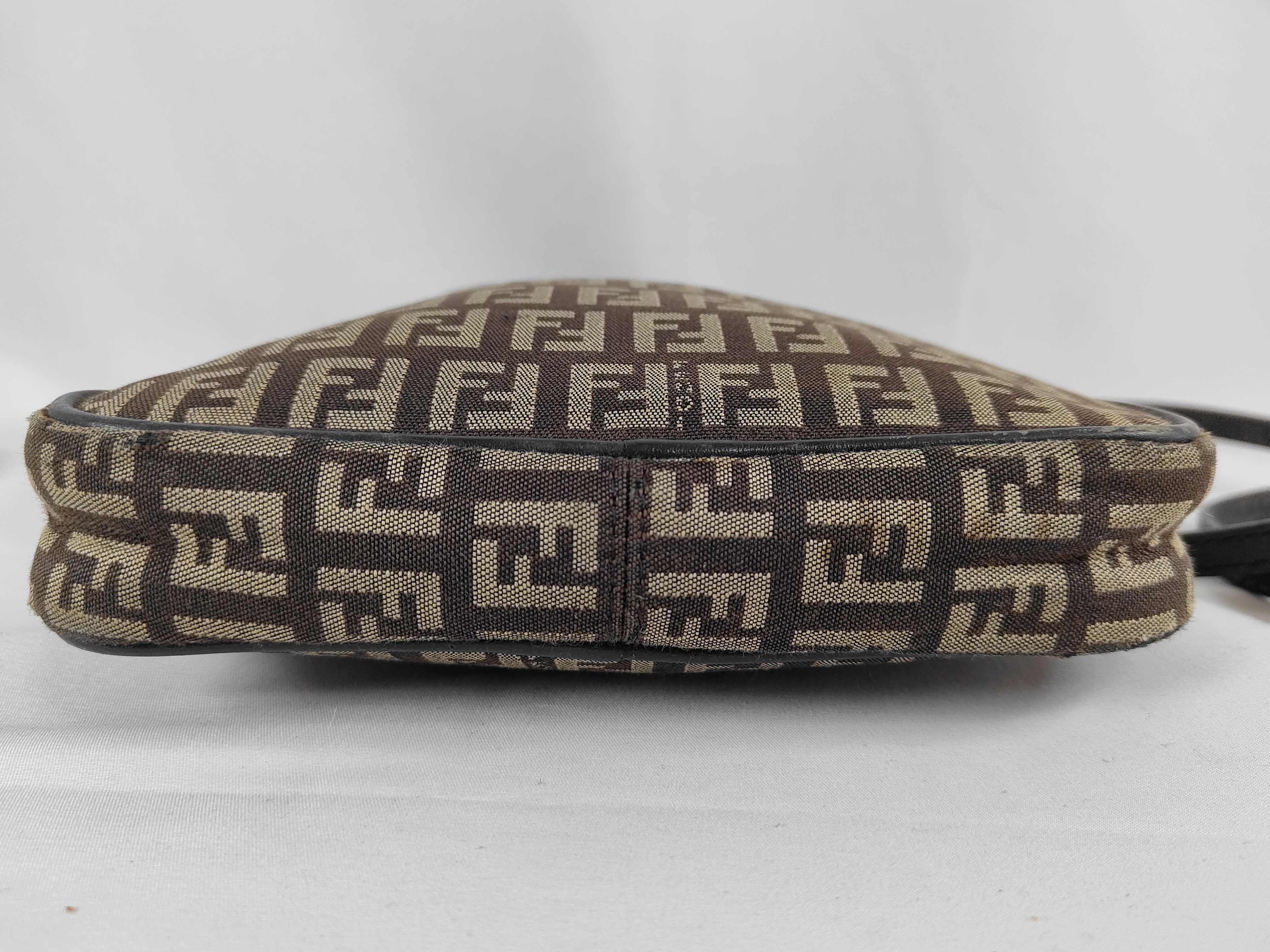 Zucca pattern Fendi Zucchino canvas shoulder bag — view 7