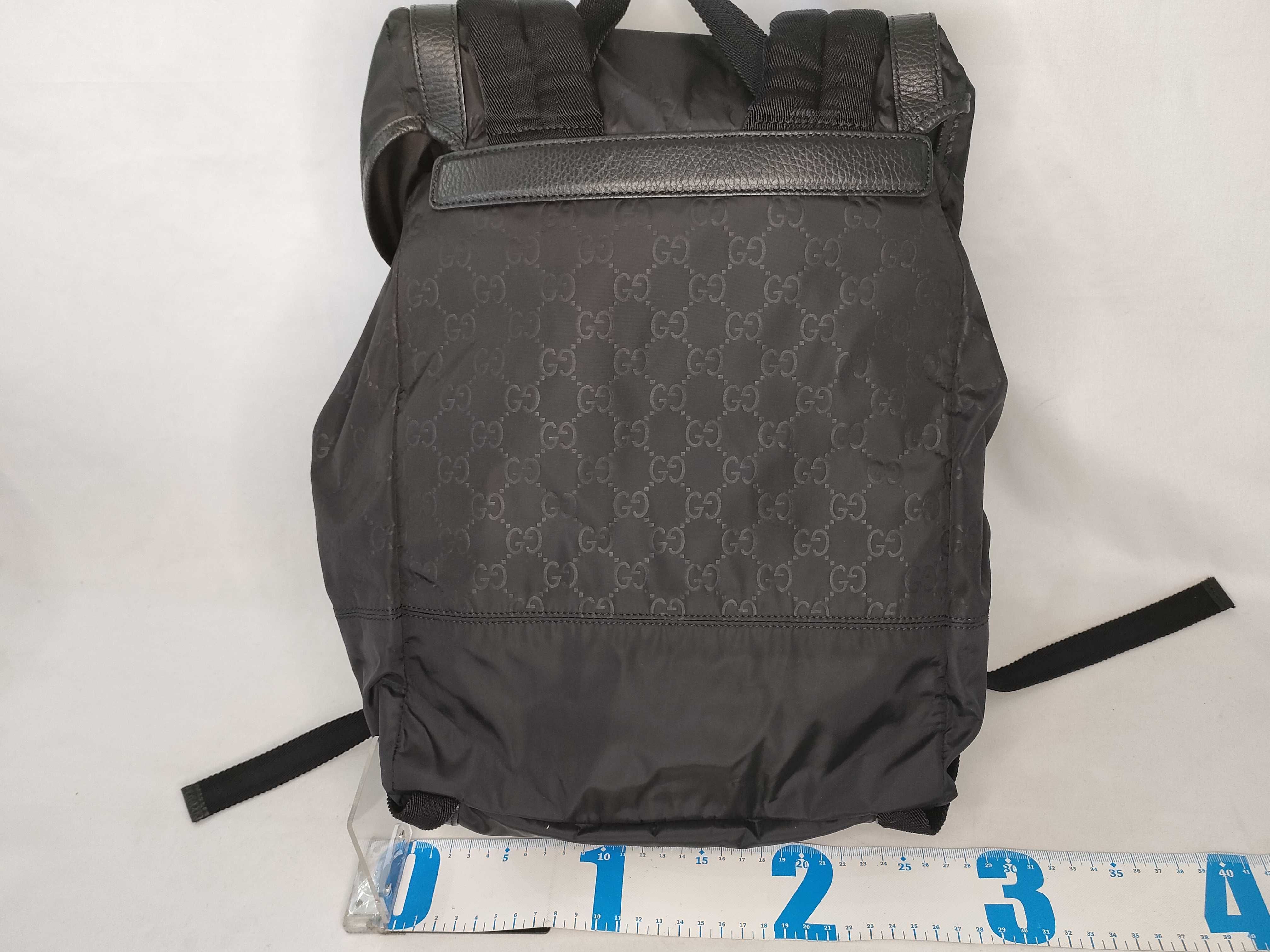 GG Gucci GG Nylon Rucksack Backpack Nylon Leather Black 510336 Outlet Product Rucksack — view 2