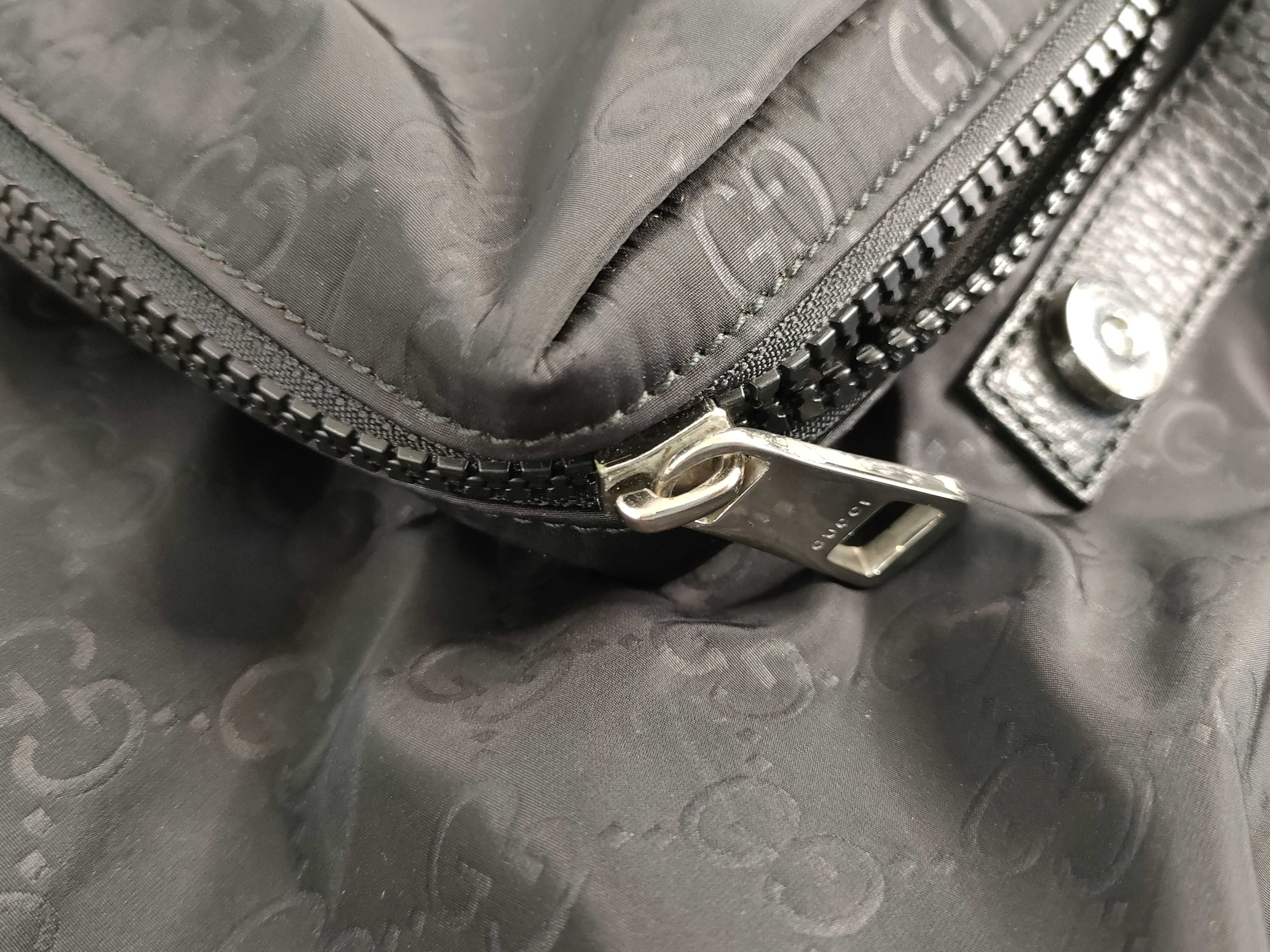GG Gucci GG Nylon Rucksack Backpack Nylon Leather Black 510336 Outlet Product Rucksack — view 13