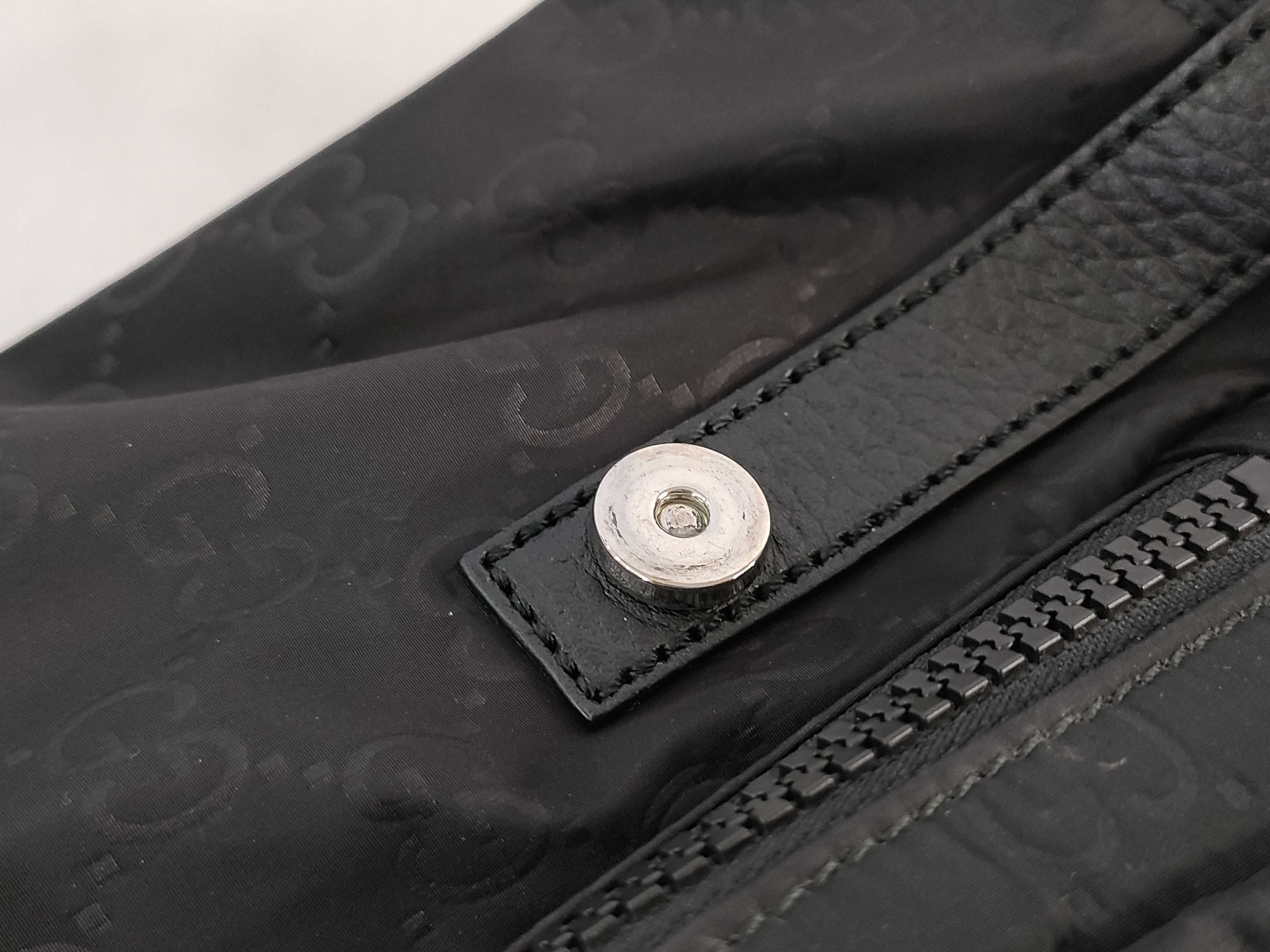 GG Gucci GG Nylon Rucksack Backpack Nylon Leather Black 510336 Outlet Product Rucksack — view 14