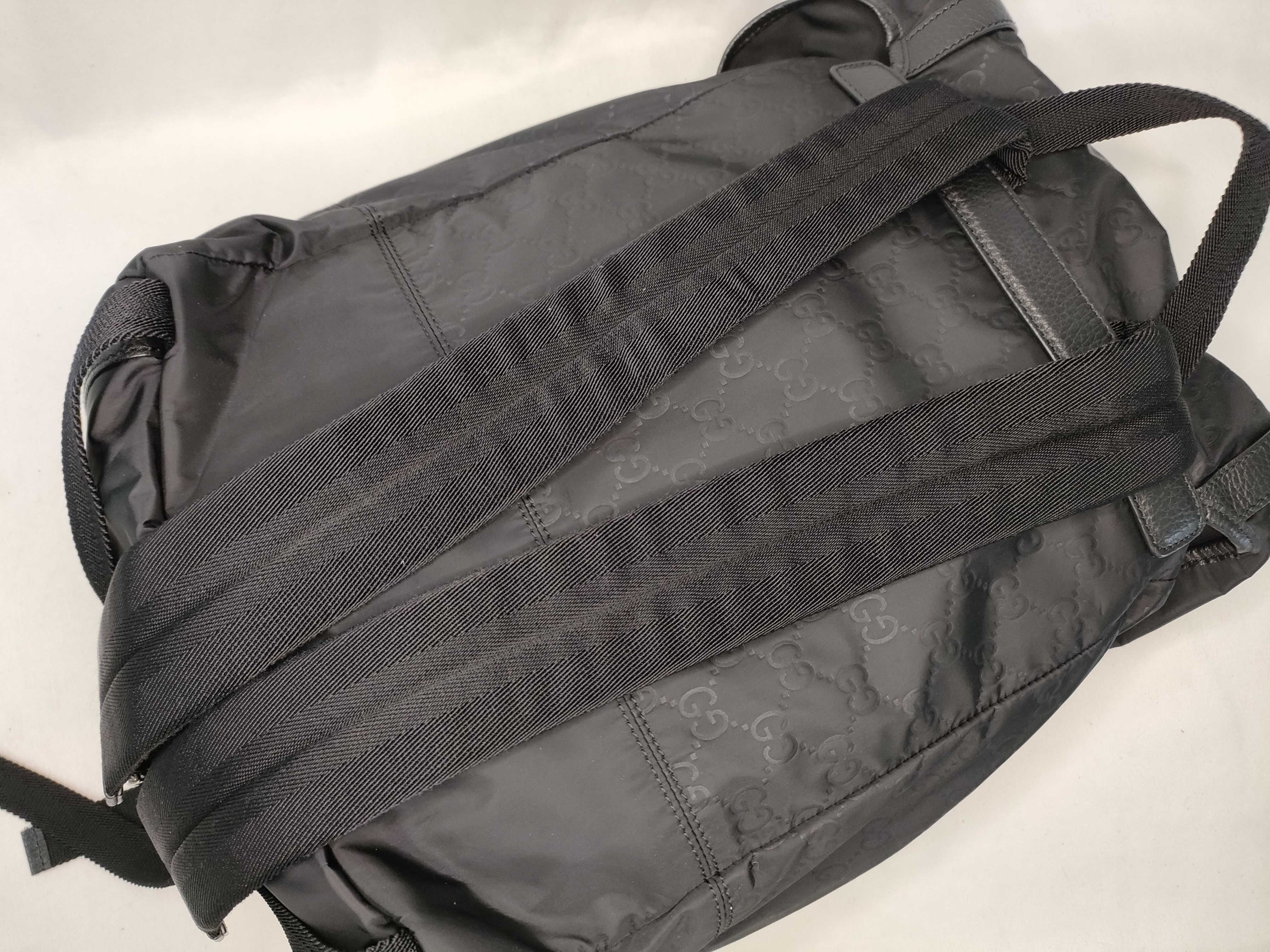 GG Gucci GG Nylon Rucksack Backpack Nylon Leather Black 510336 Outlet Product Rucksack — view 3