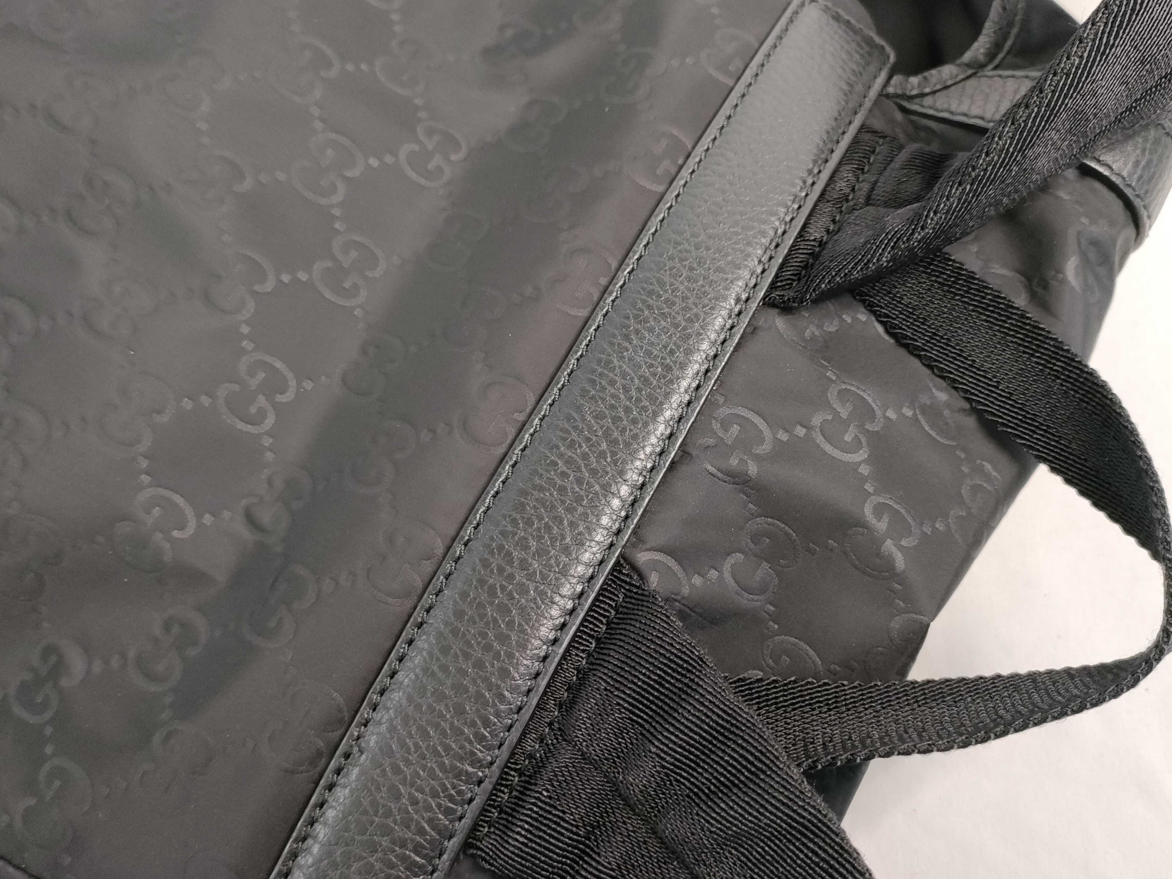 GG Gucci GG Nylon Rucksack Backpack Nylon Leather Black 510336 Outlet Product Rucksack — view 5