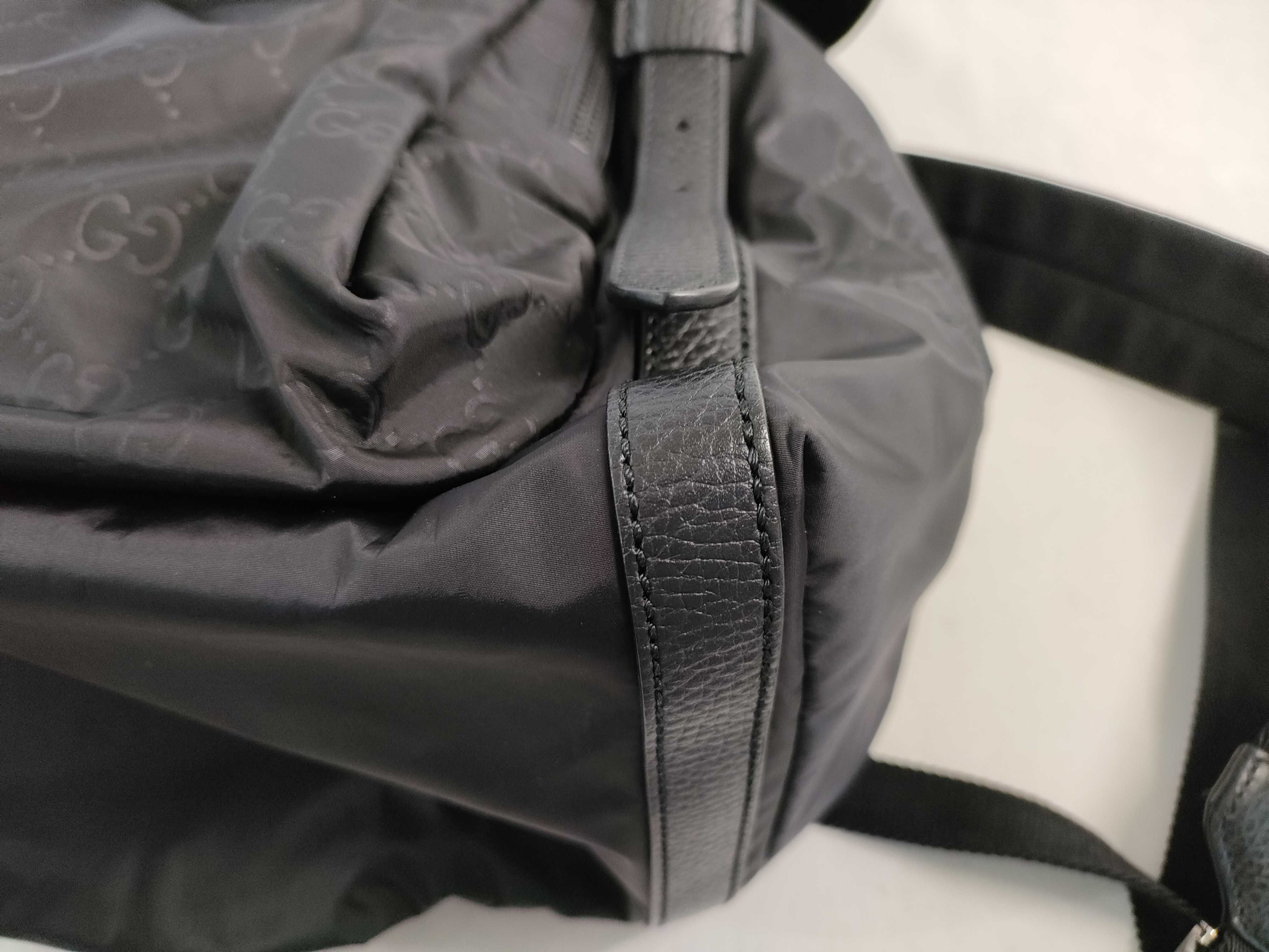 GG Gucci GG Nylon Rucksack Backpack Nylon Leather Black 510336 Outlet Product Rucksack — view 6