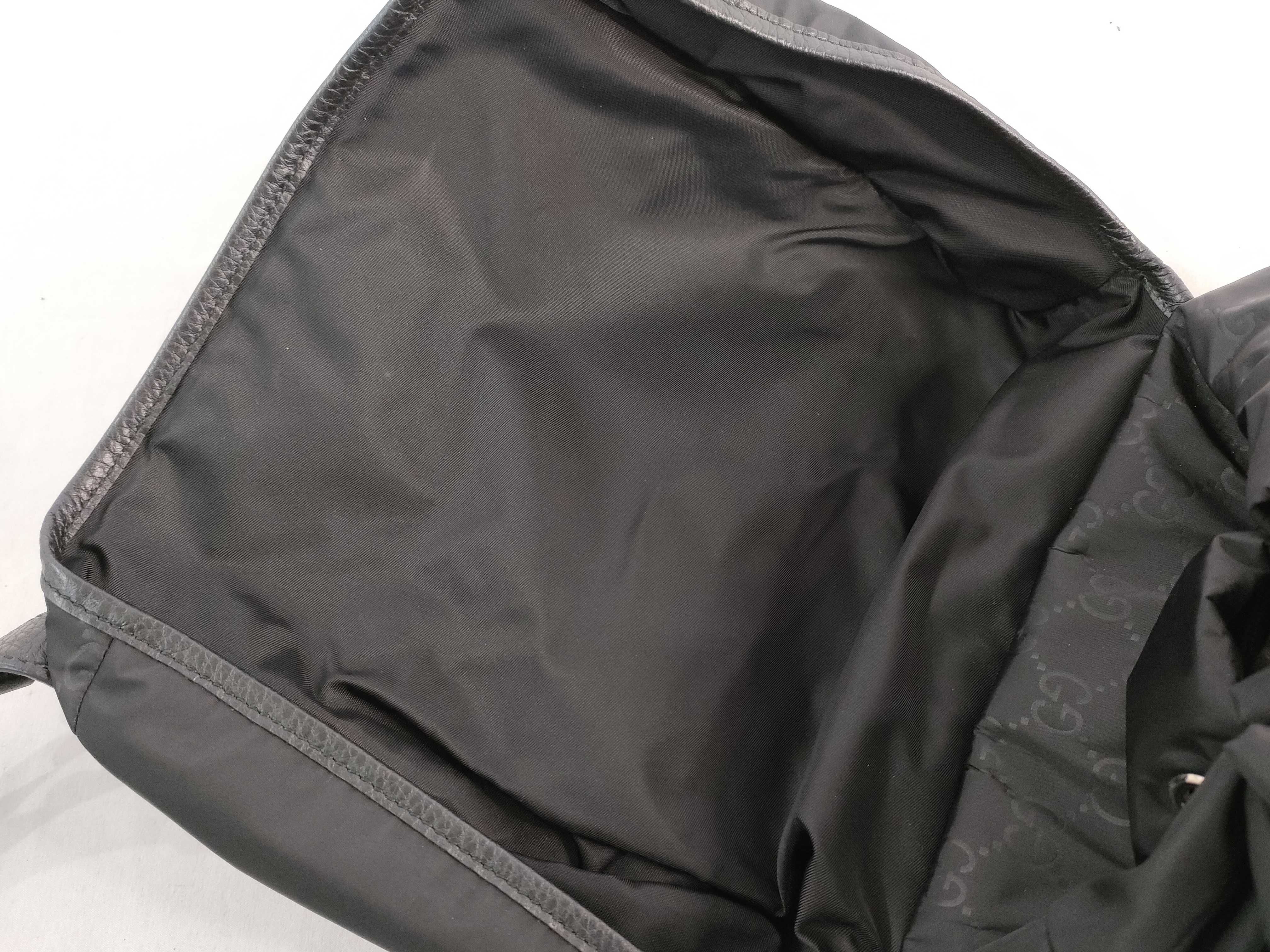 GG Gucci GG Nylon Rucksack Backpack Nylon Leather Black 510336 Outlet Product Rucksack — view 8