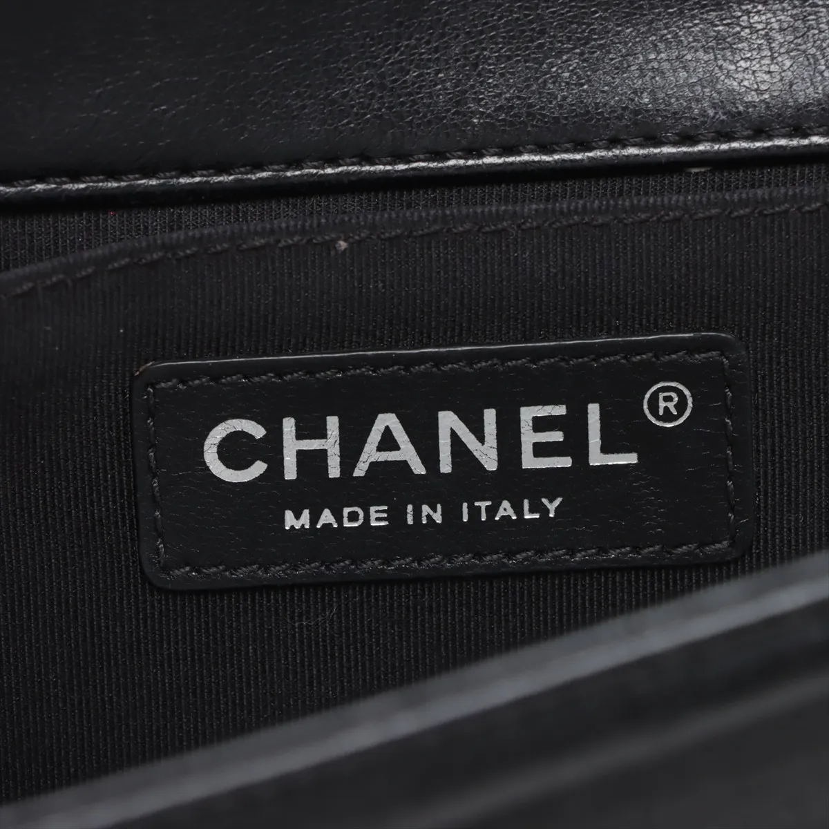 Boy Chanel 25 Lambskin Chain Shoulder Bag Black Gunmetal Metal Fittings 24299101 24th Series A67086 — view 9