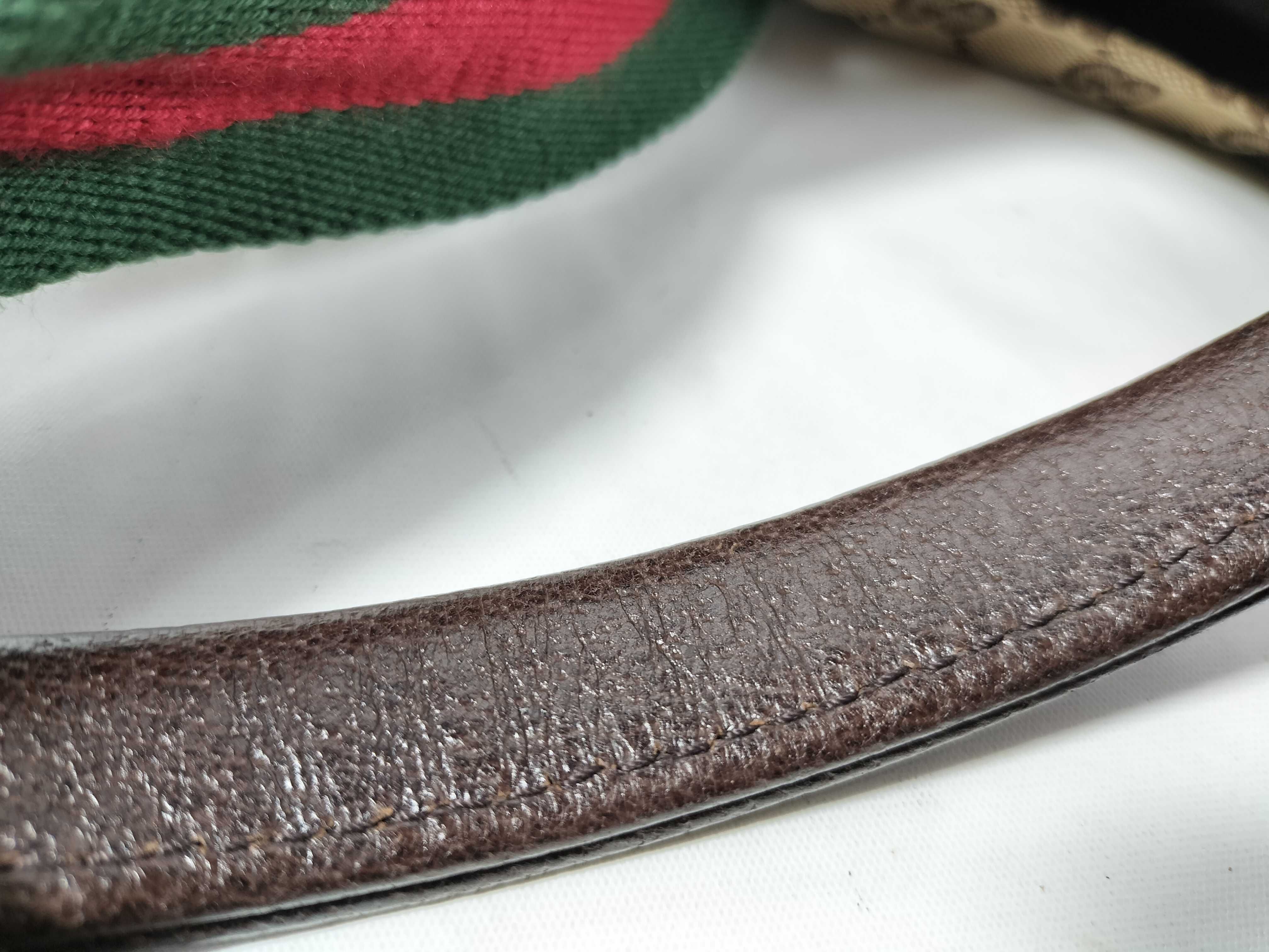 GG Canvas Handbag, Gucci GG Canvas Sherry Line 131230 Handbag — view 4