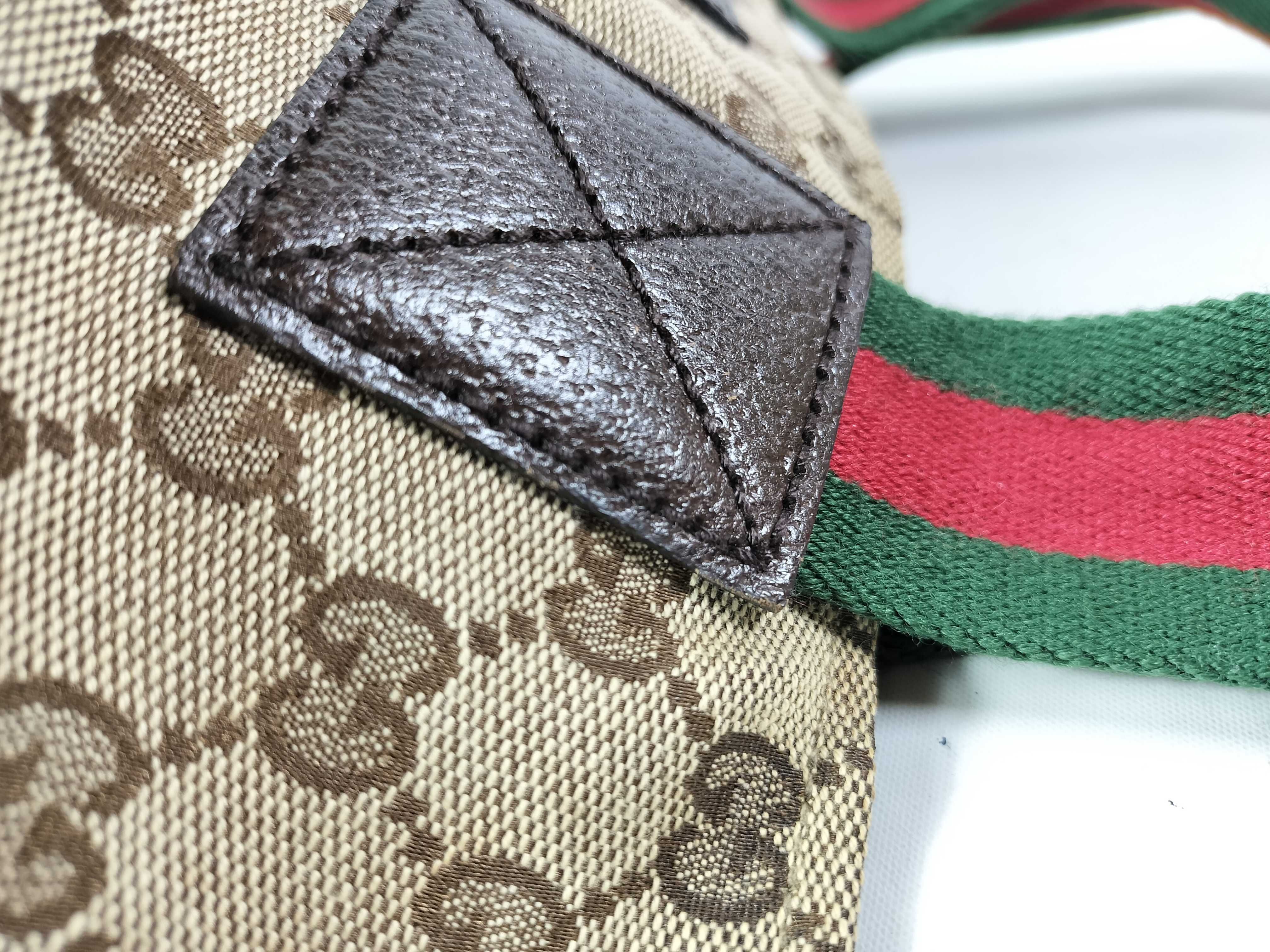 GG Canvas Handbag, Gucci GG Canvas Sherry Line 131230 Handbag — view 5