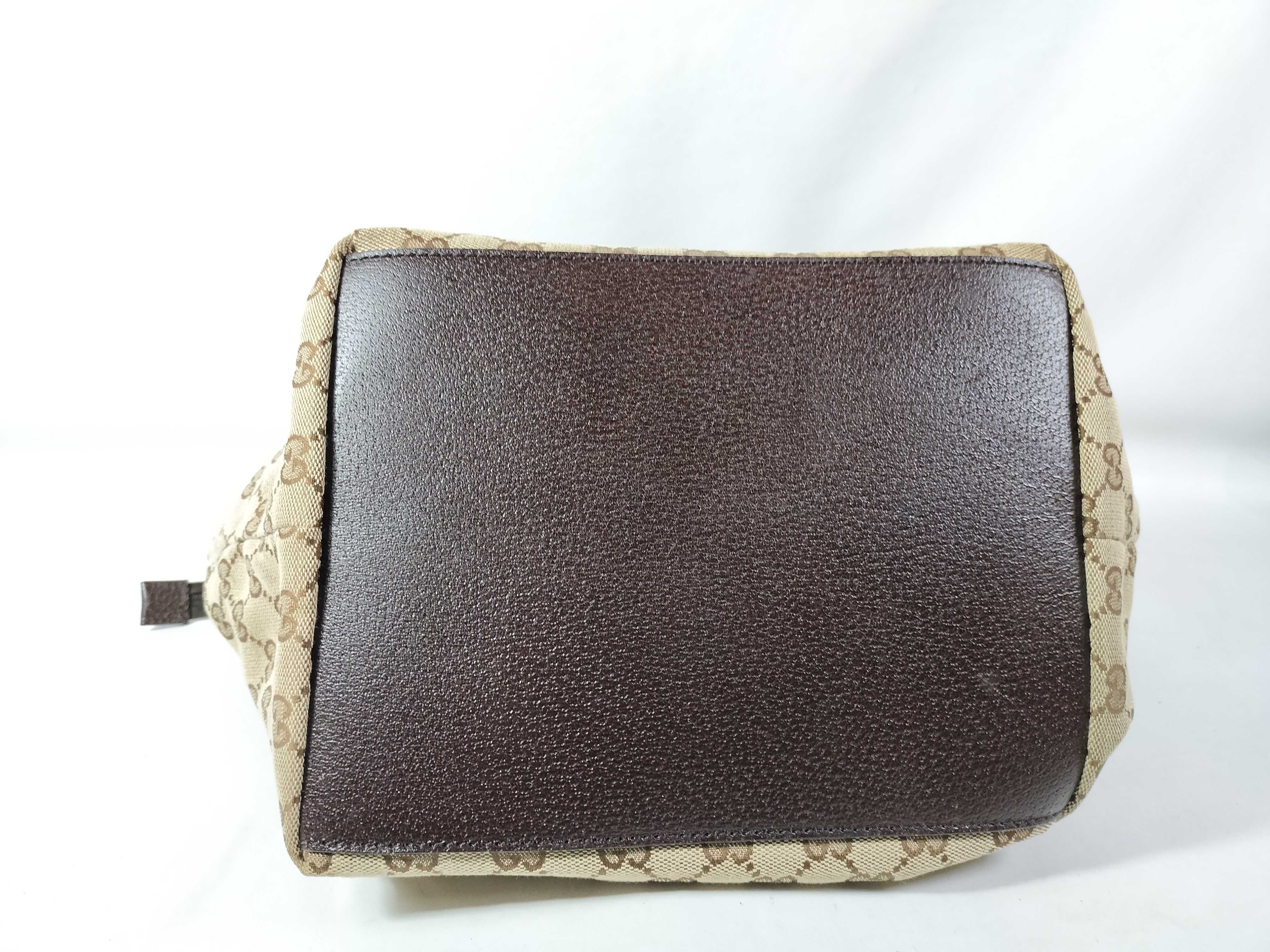 GG Canvas Handbag, Gucci GG Canvas Sherry Line 131230 Handbag — view 7
