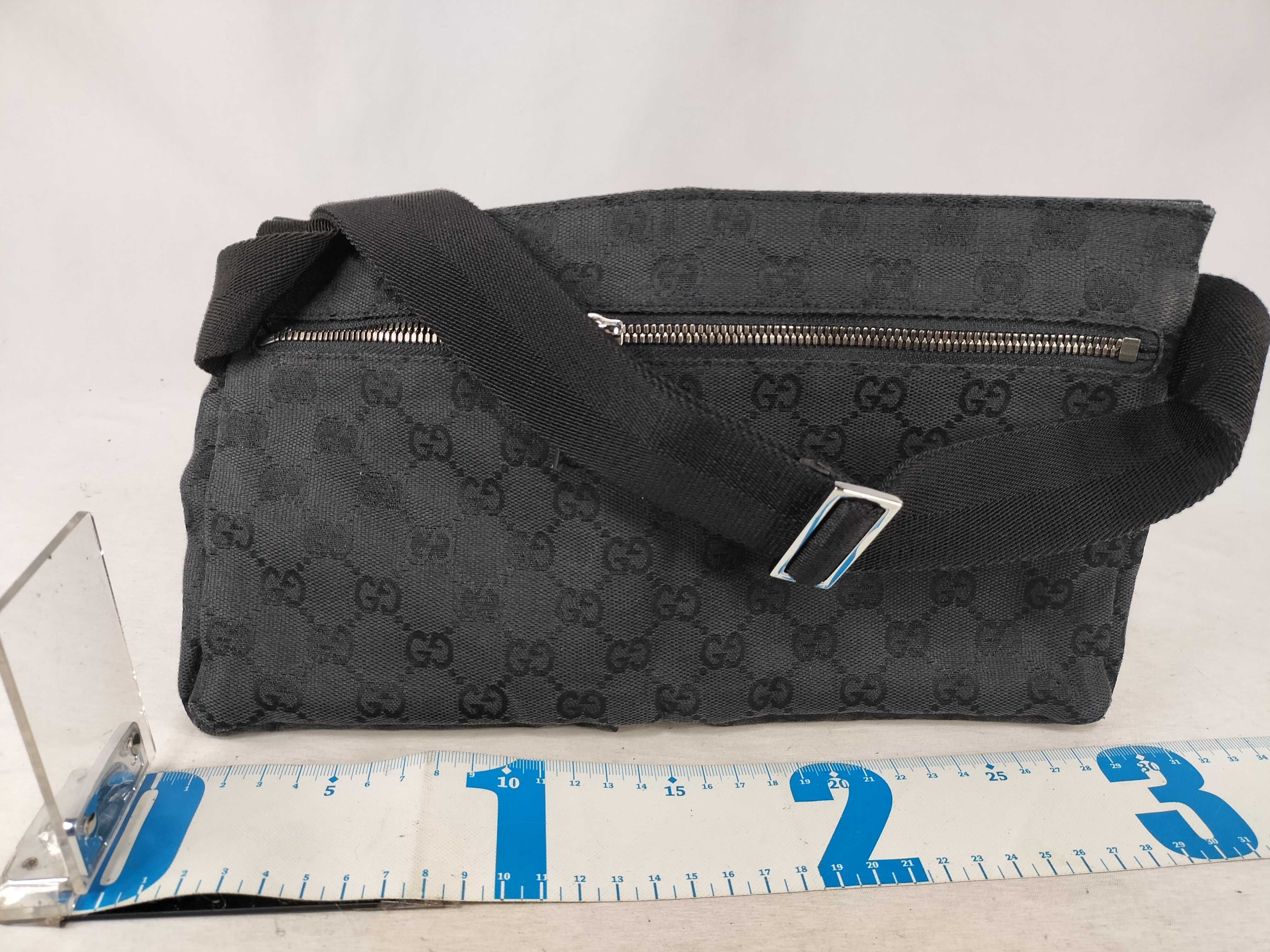 GG Canvas Waist Bag, Black — view 2