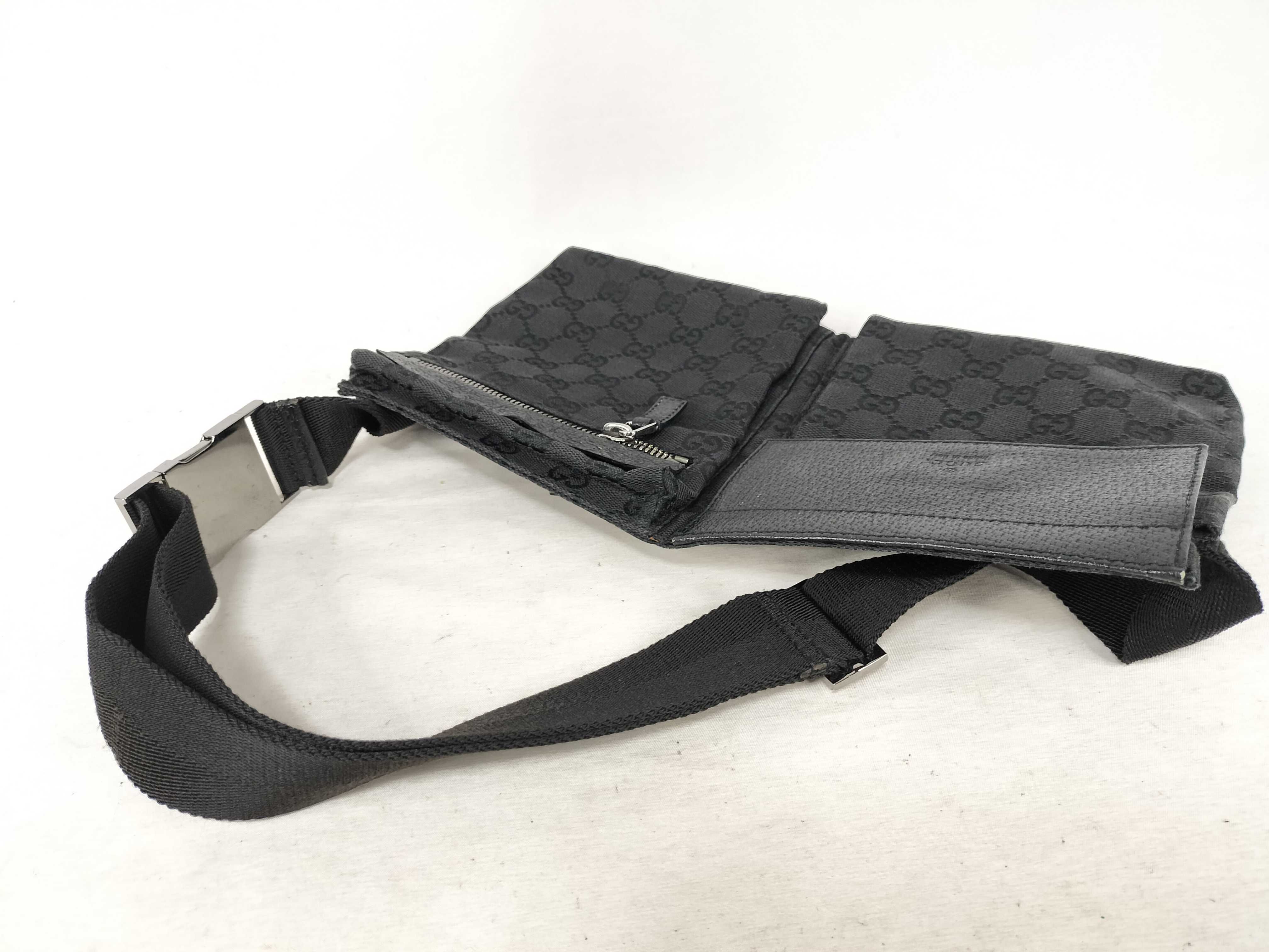 GG Canvas Waist Bag, Black — view 3