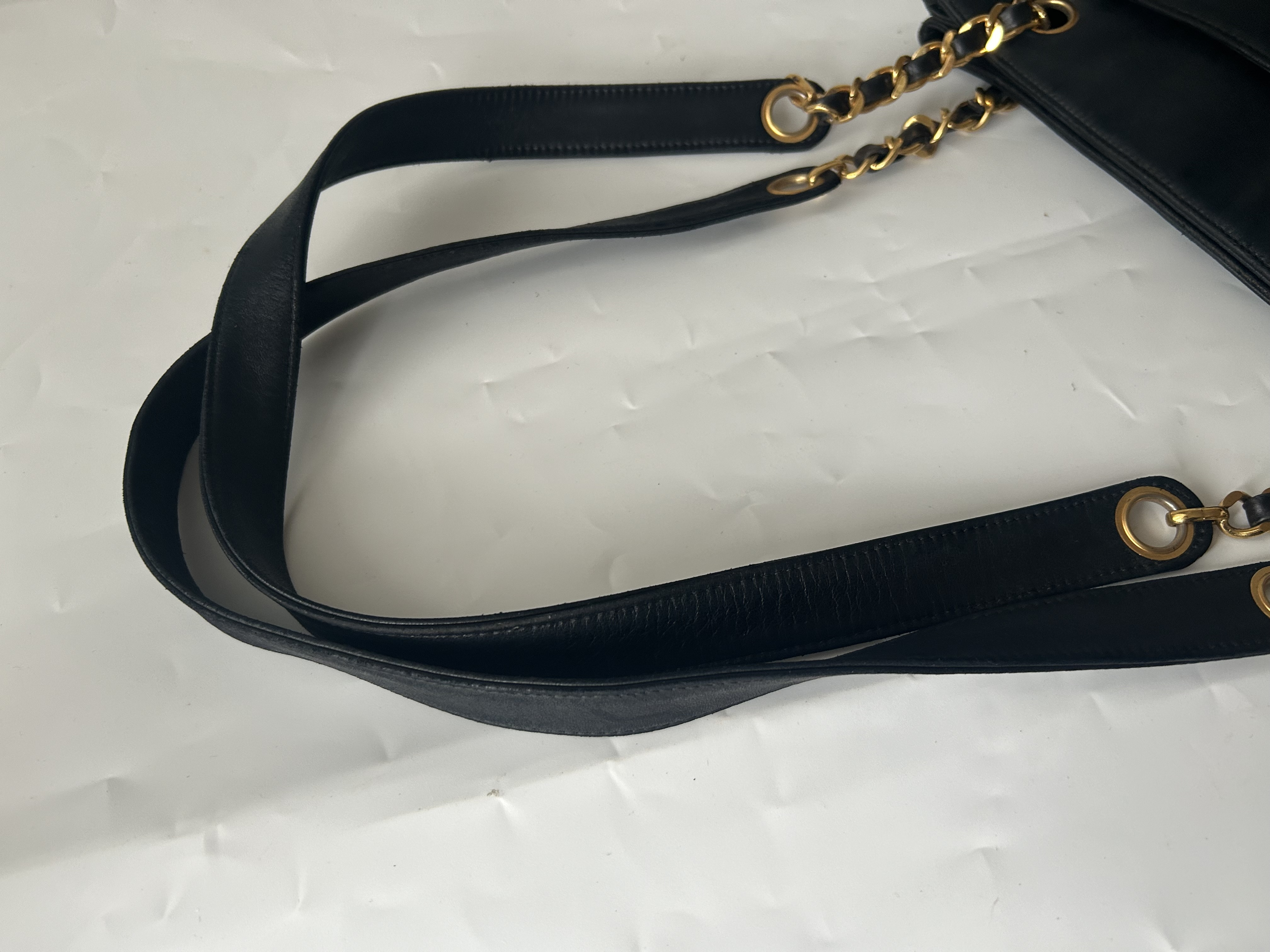 Lambskin Chain Tote Bag — view 6