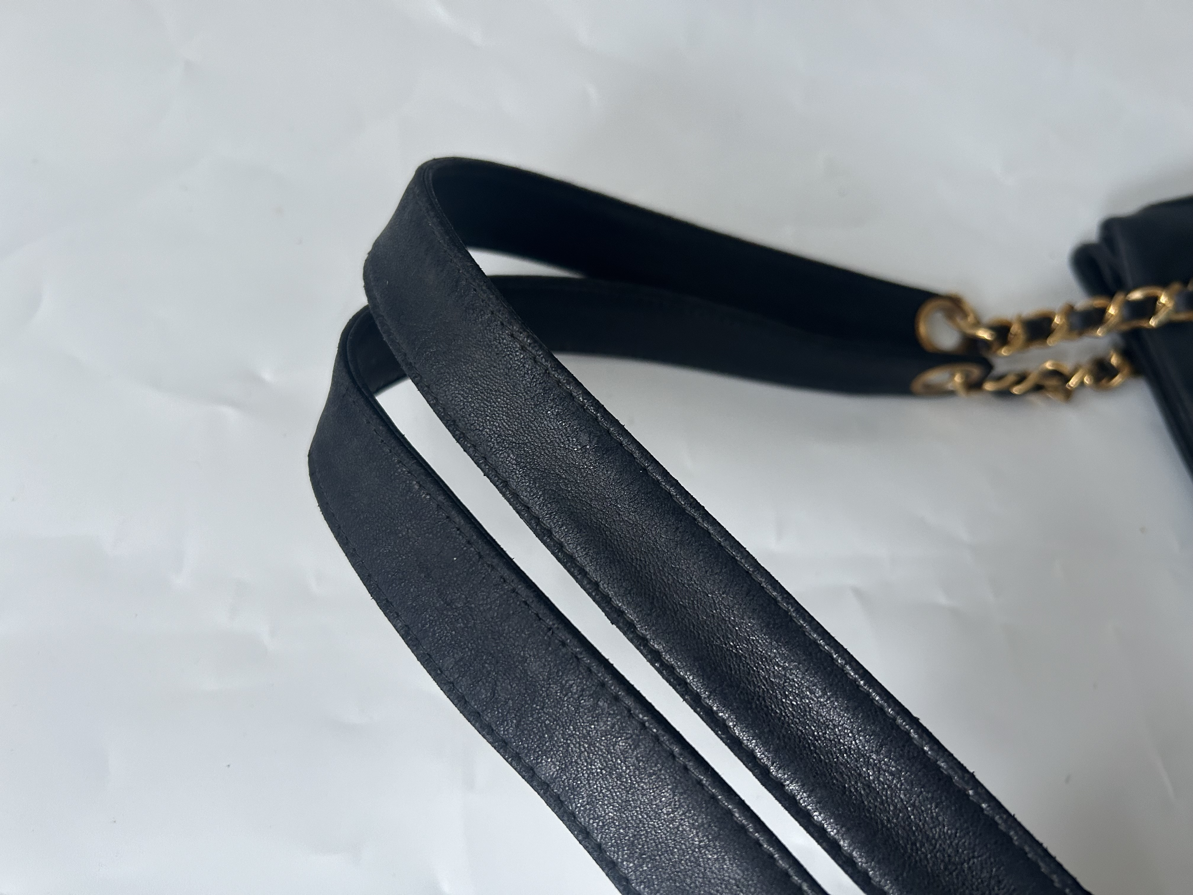 Lambskin Chain Tote Bag — view 7