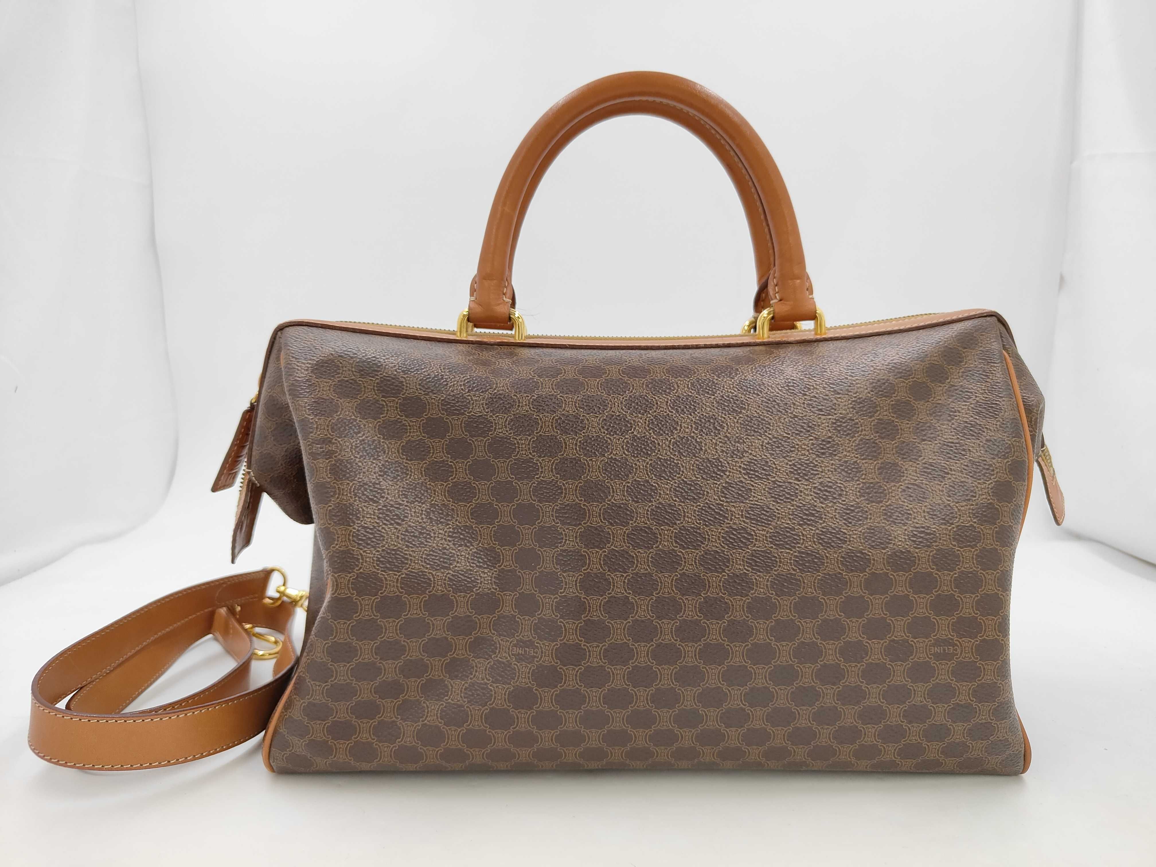 Boston 2-Way Handbag Macadam with ST (Stamp) Boston Bag