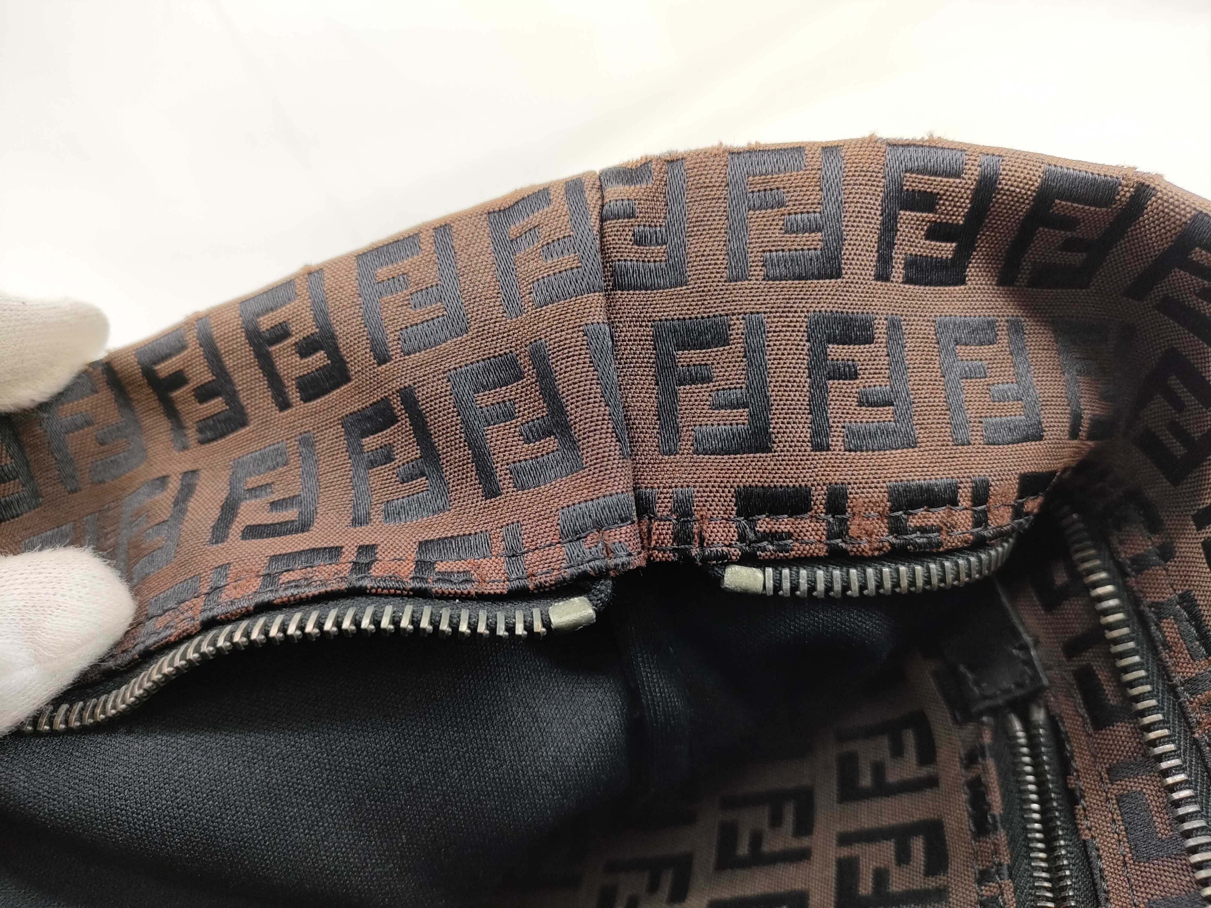 Zucca Pattern Fendi Zucchino Tote Bag Brown Tote Bag — view 13