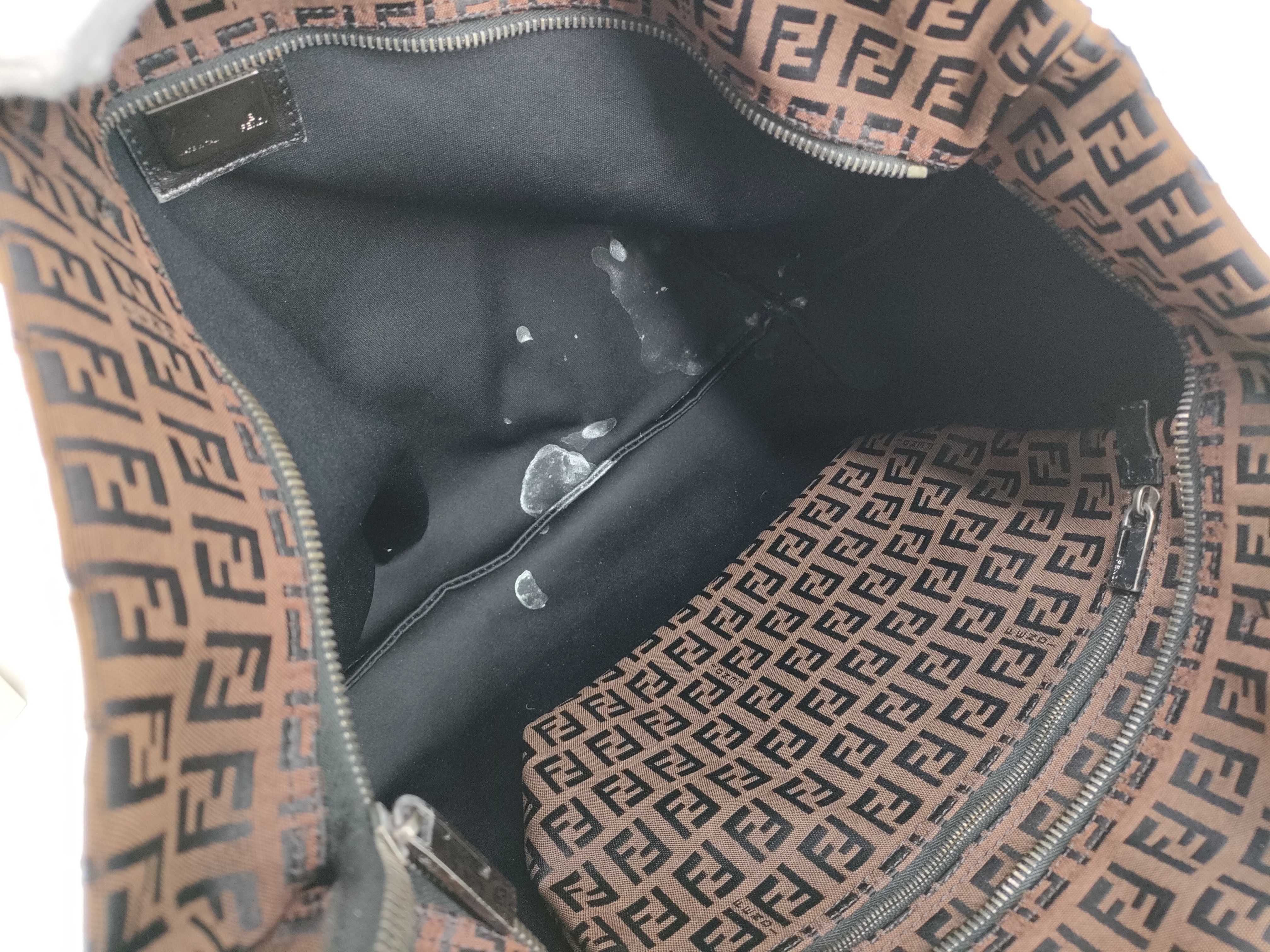 Zucca Pattern Fendi Zucchino Tote Bag Brown Tote Bag — view 7