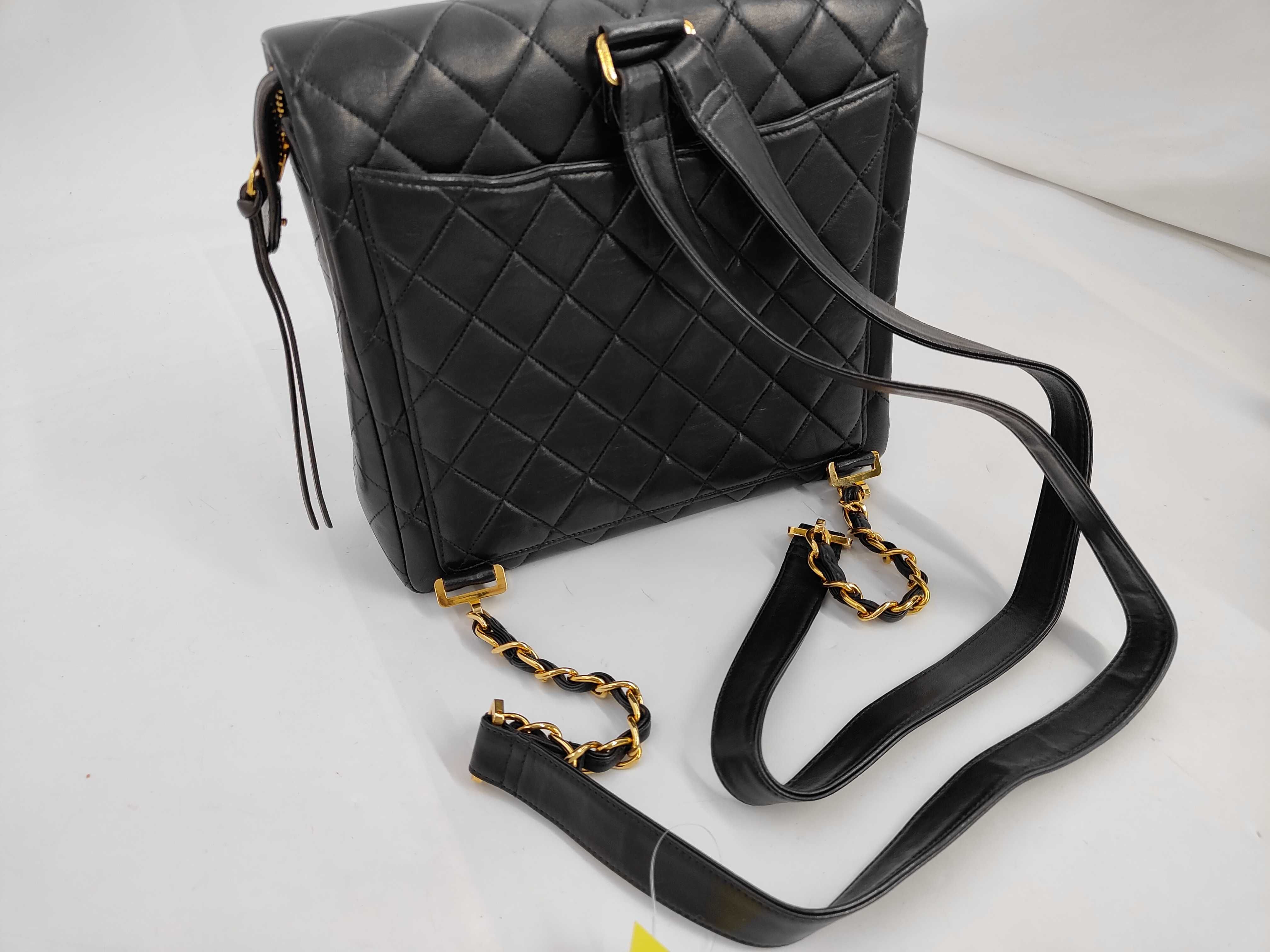 Lambskin Matelassé Chain Backpack — view 5