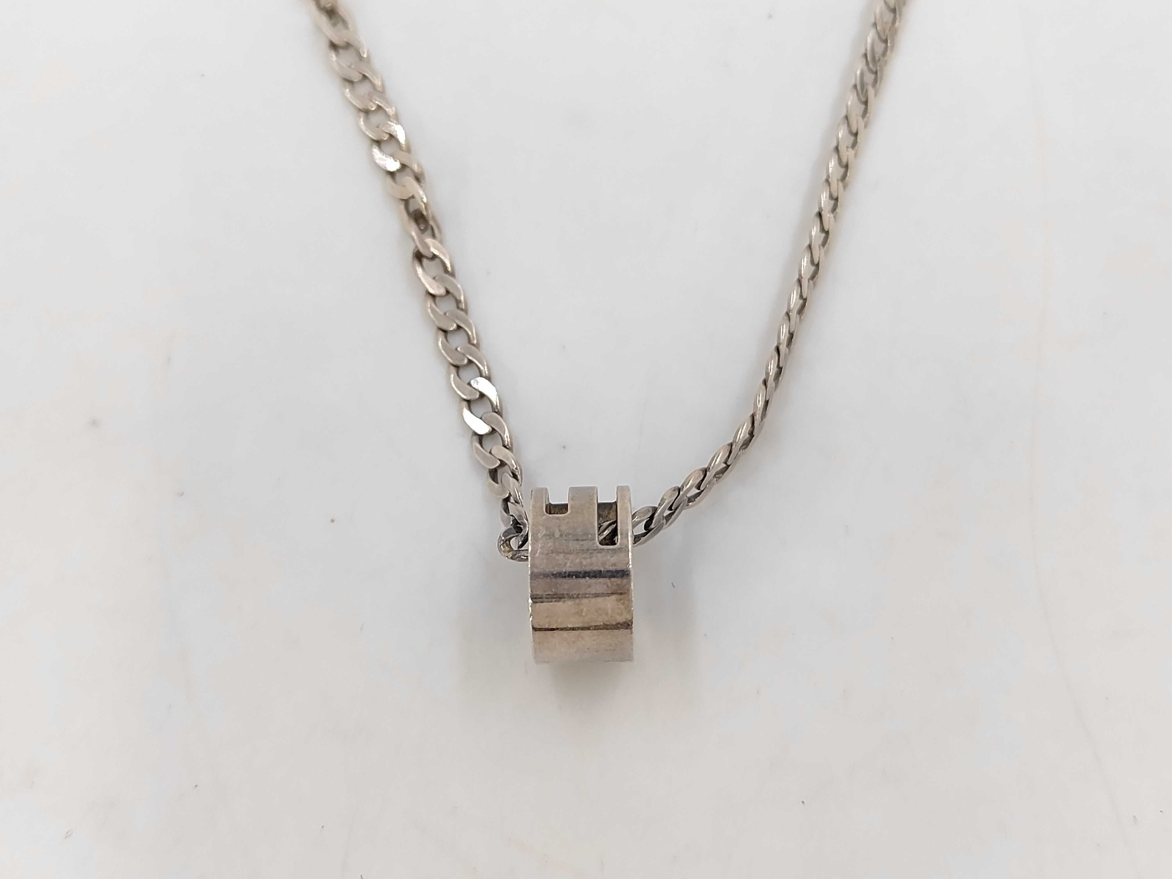 Logo Necklace, Silver Necklace — view 2