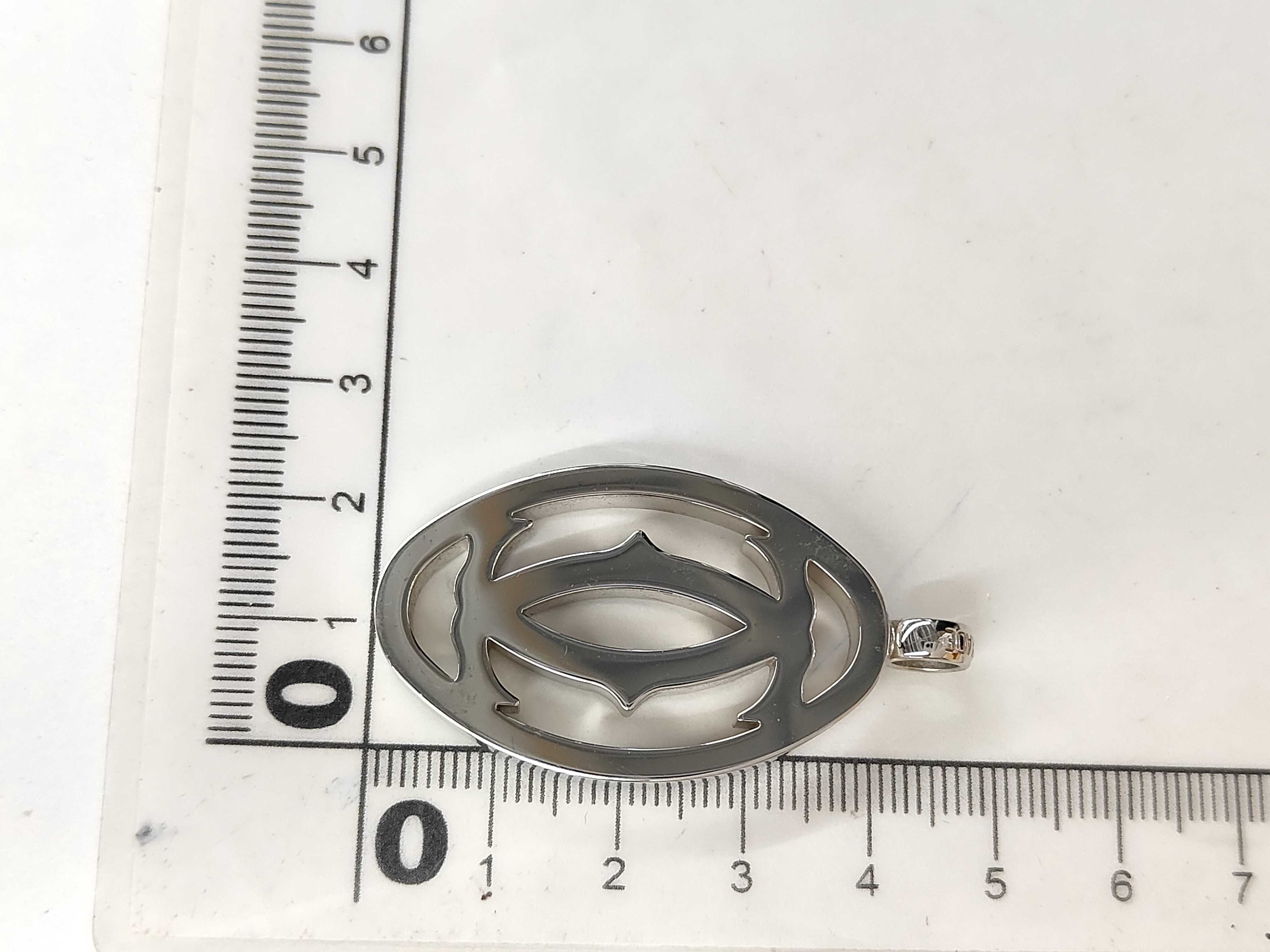C2 logo necklace pendant — view 5